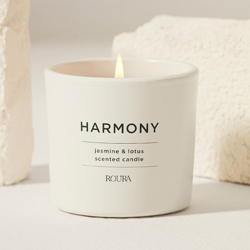 Jazmín y loto - 2 uds vela perfumada Roura Harmony
