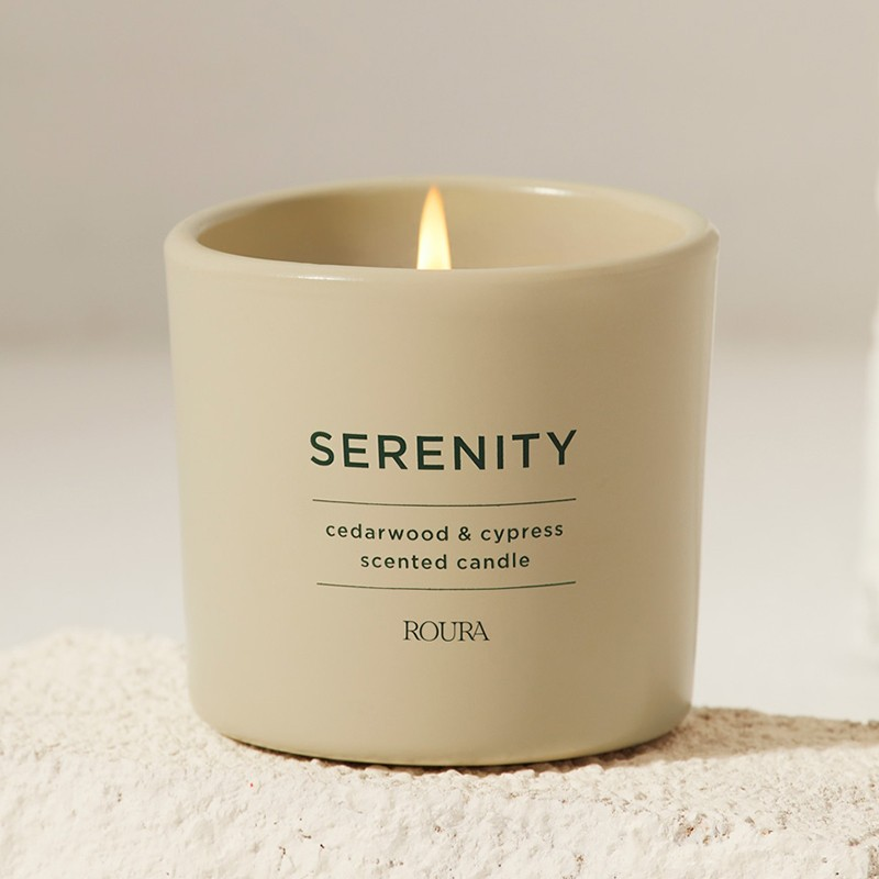 Cedro y ciprés - 2 uds vela perfumada Roura Serenity