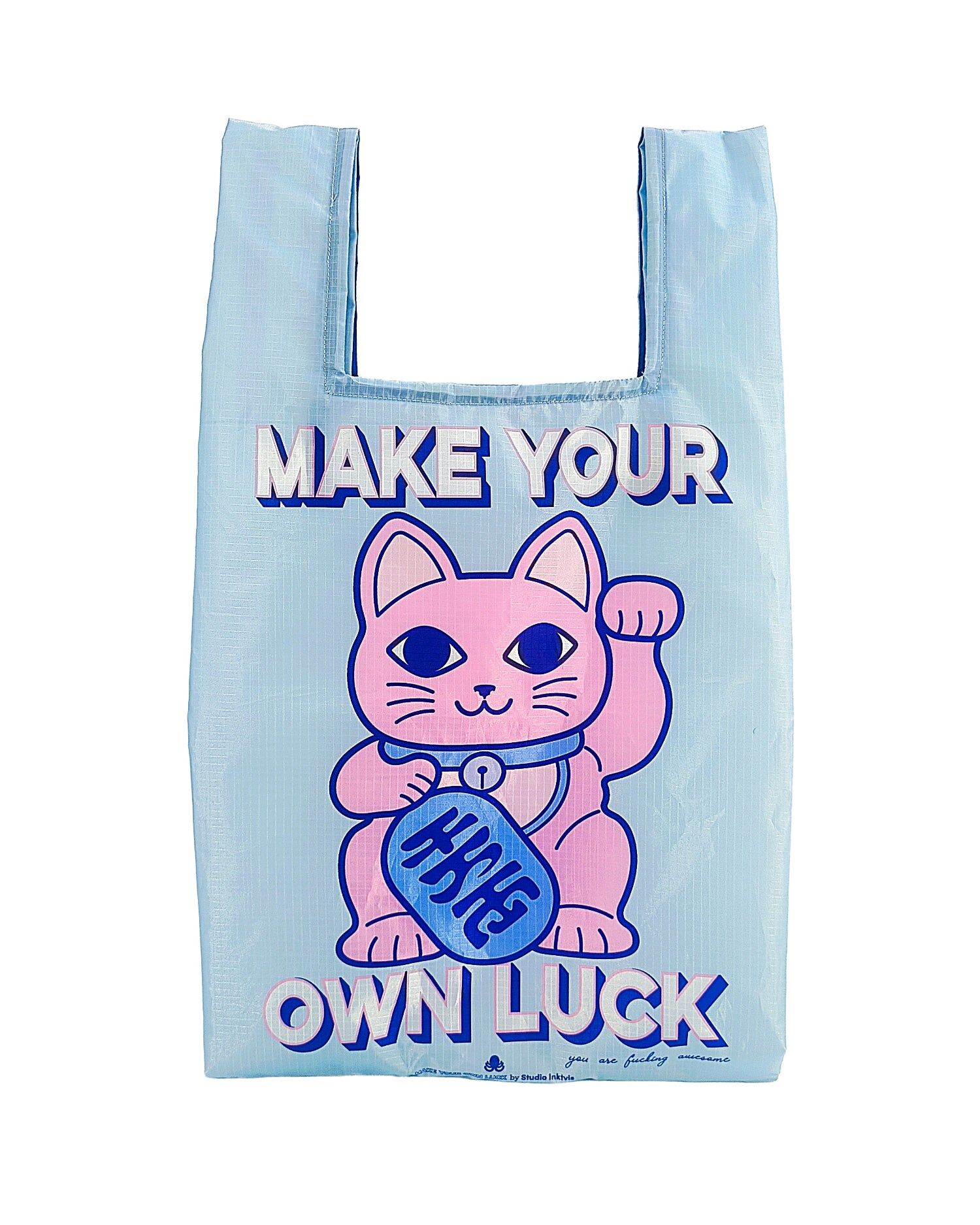 Maneki Neko Make your own luck Reusable Shopping bag from rPET