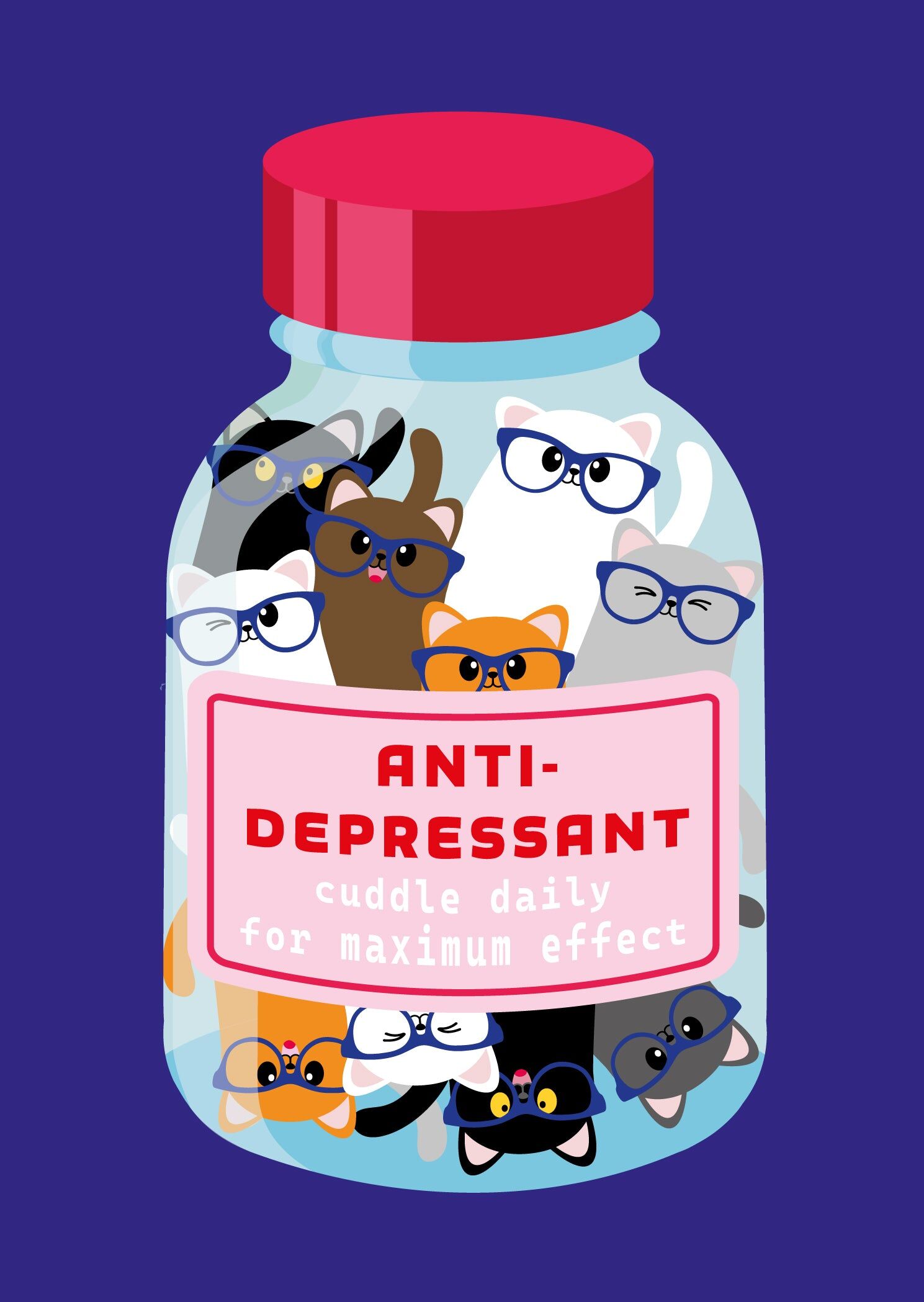 Anti-Depressant – cuddle daily with cats for maximum effect