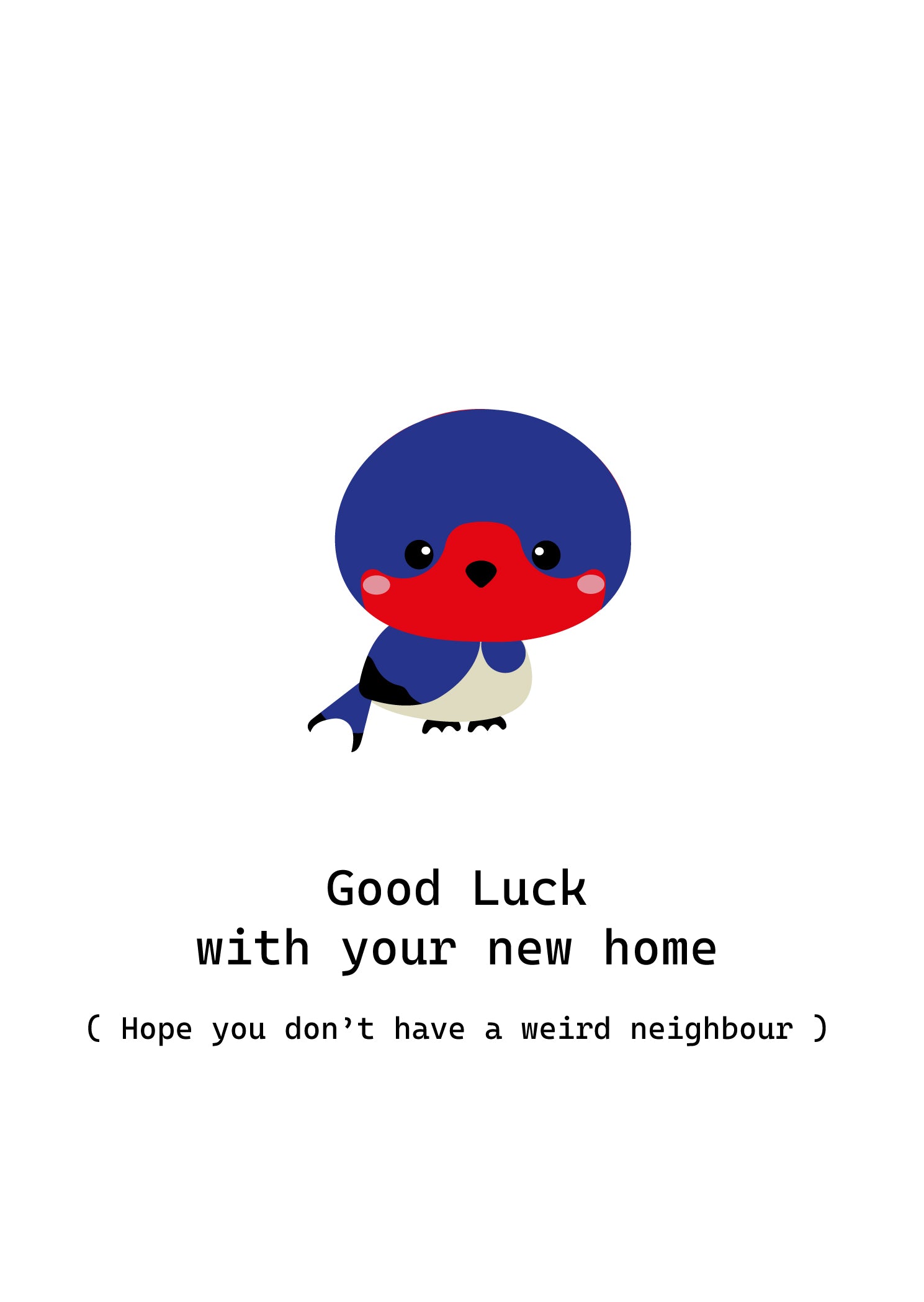 Good luck with your new home Swallow Moving Card