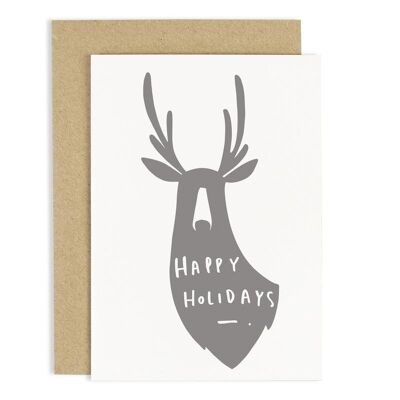 Happy Holidays Deer Card