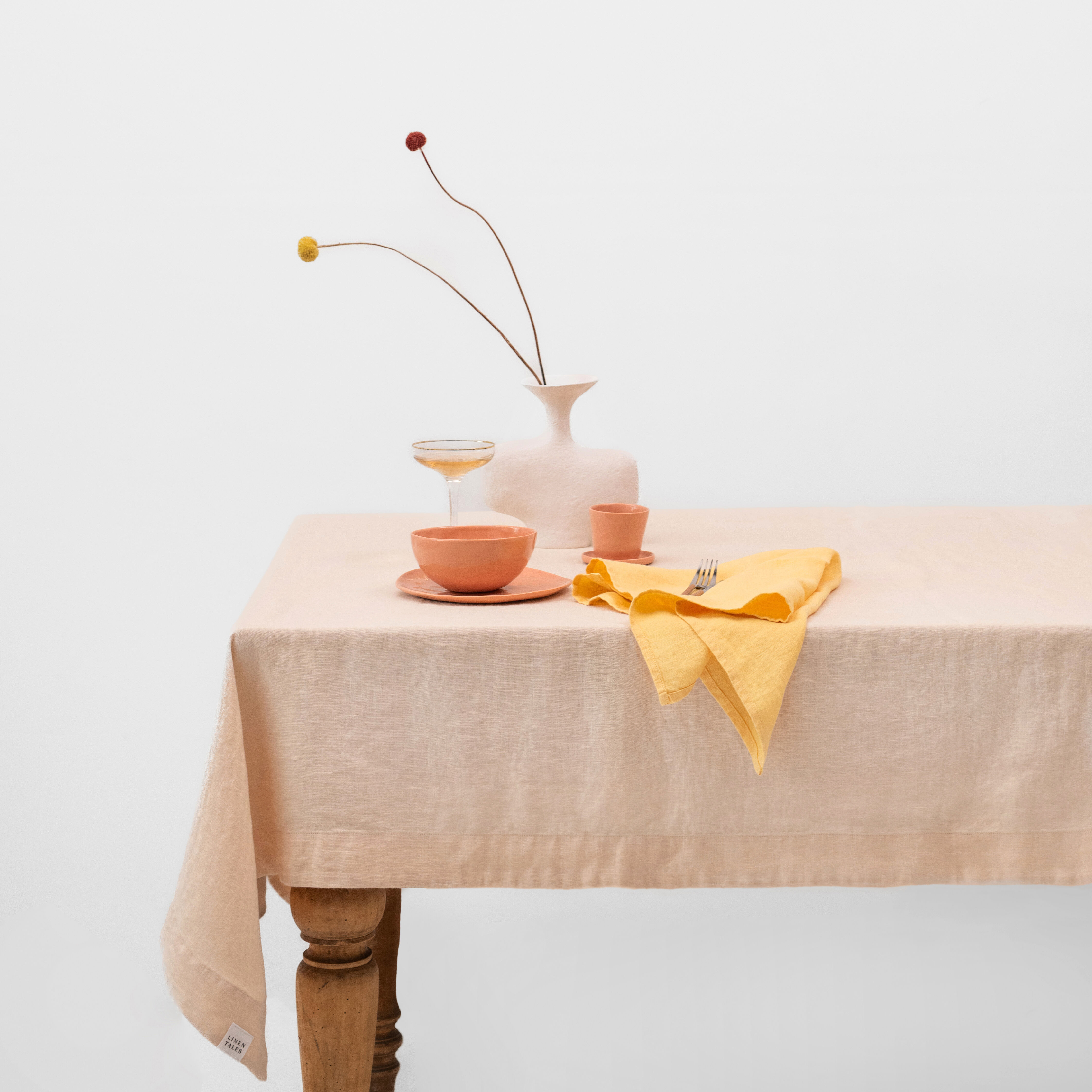 Brazilian Sand Linen Tablecloth