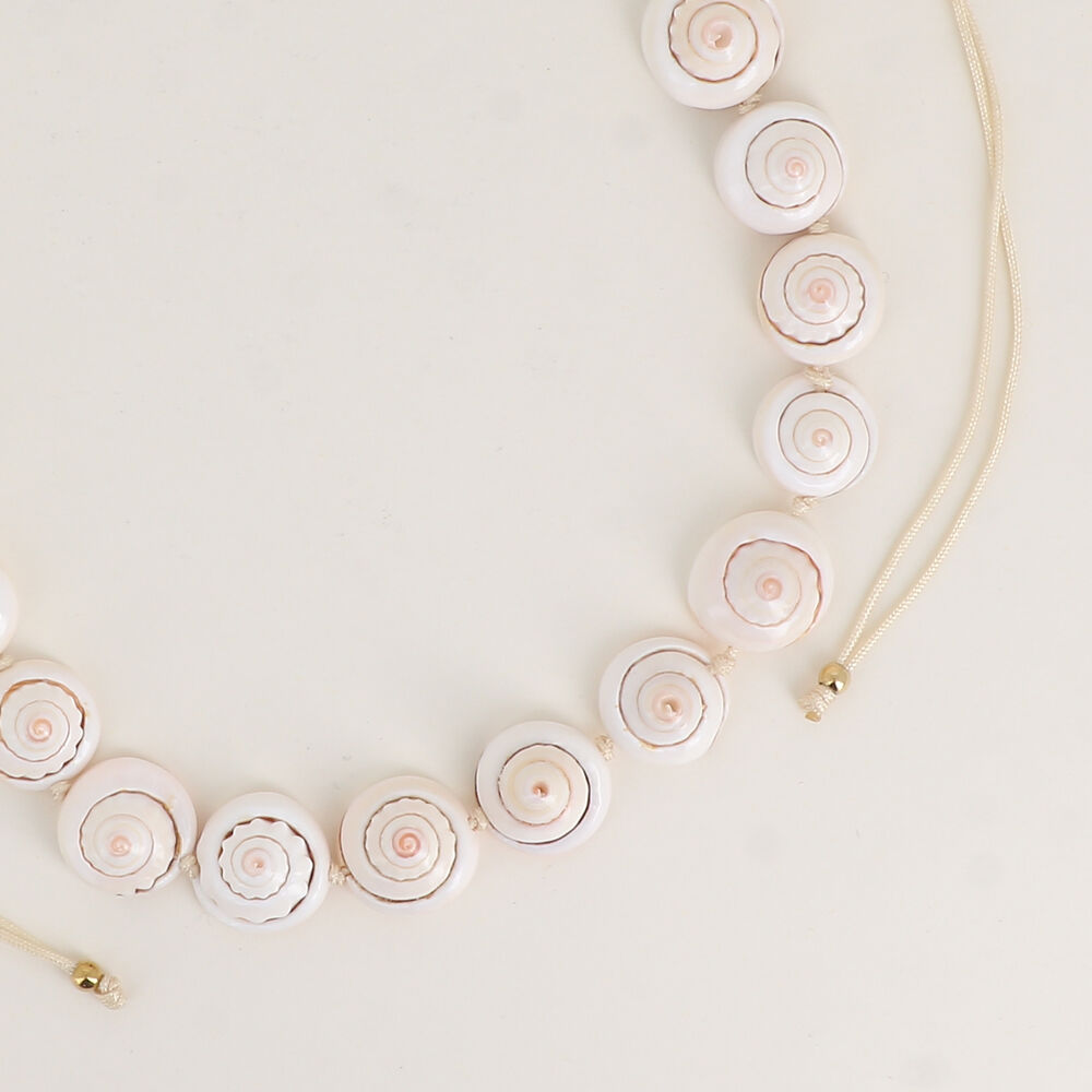 Necklace - natural shell beads