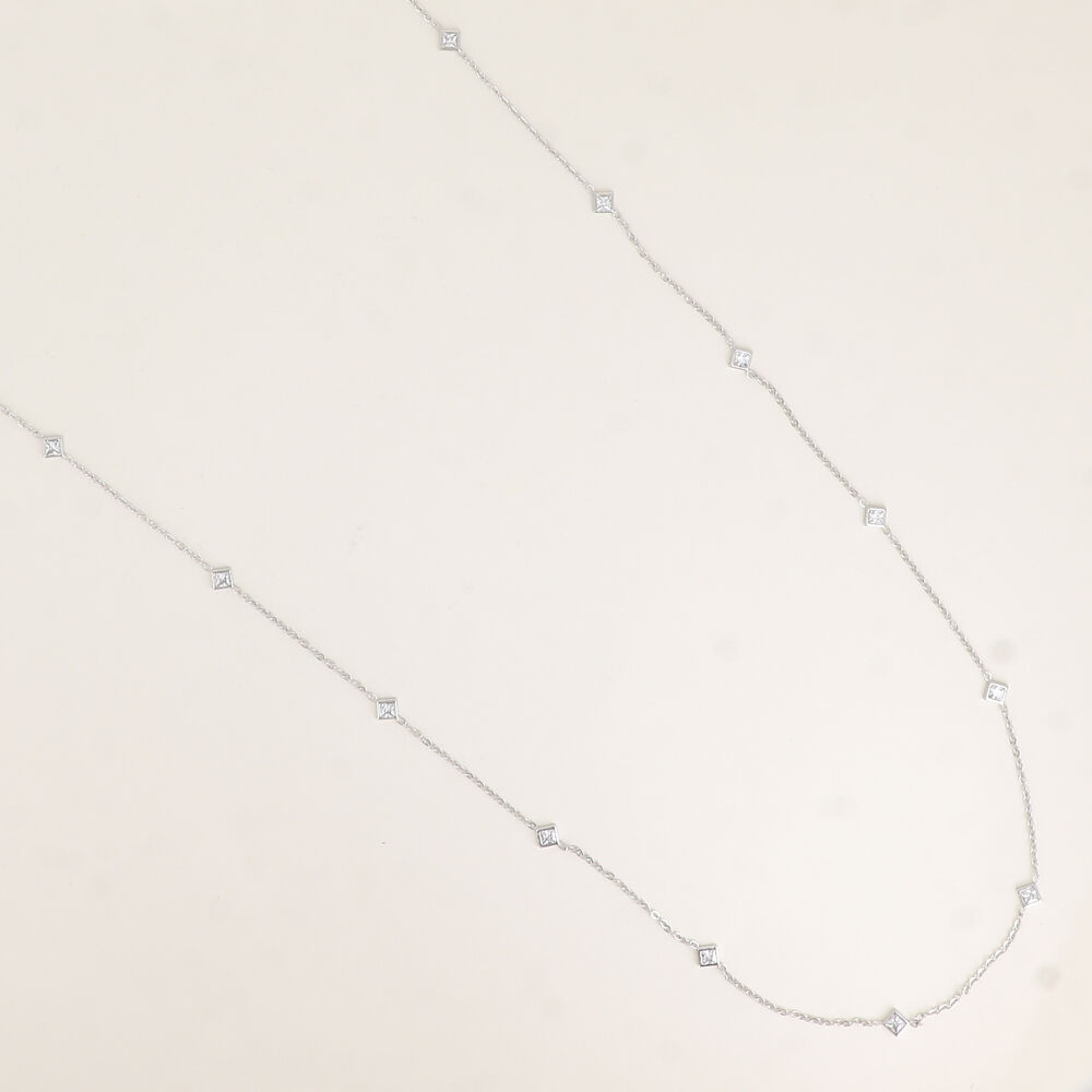 Necklace - square crystals