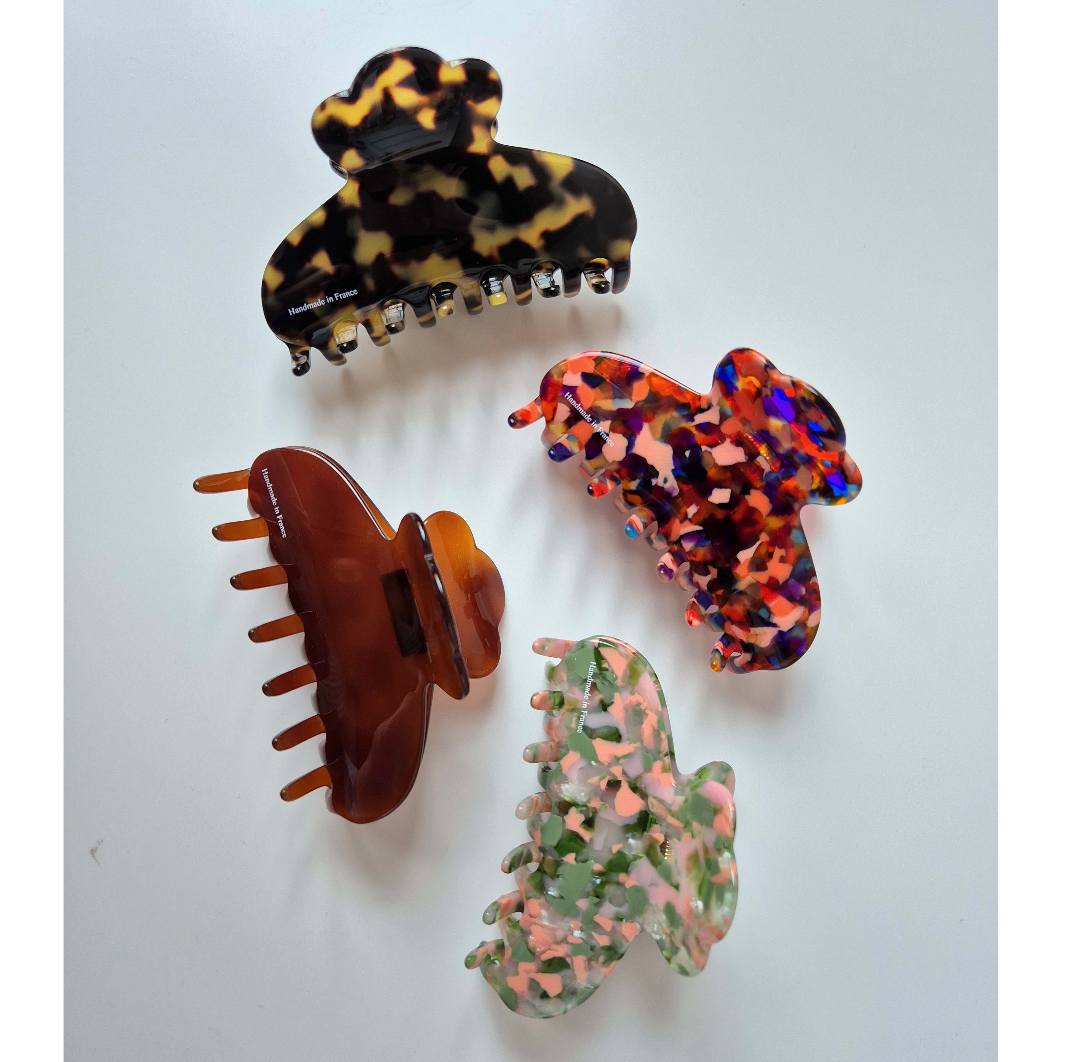 Hair clip made in France, large Queen model