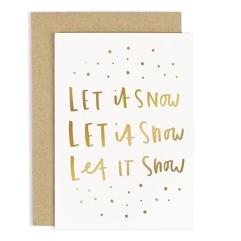 Carte Let It Snow