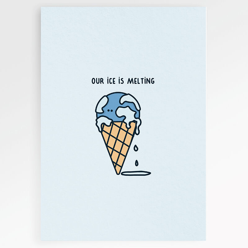 FSC melting paper card
