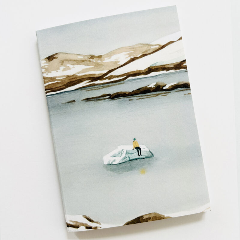 FSC A6 square-stitched lonely notebook