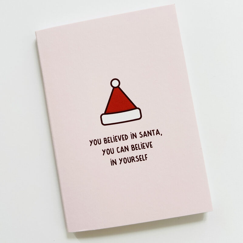 Santa A6 Square-Stitched FSC Paper Notebook