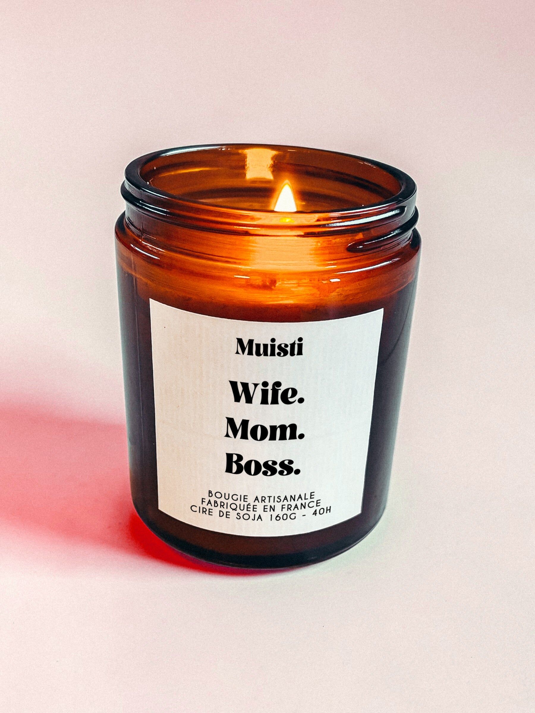 Scented Candle - Wife. Mom. Boss.- Mother's Day gift