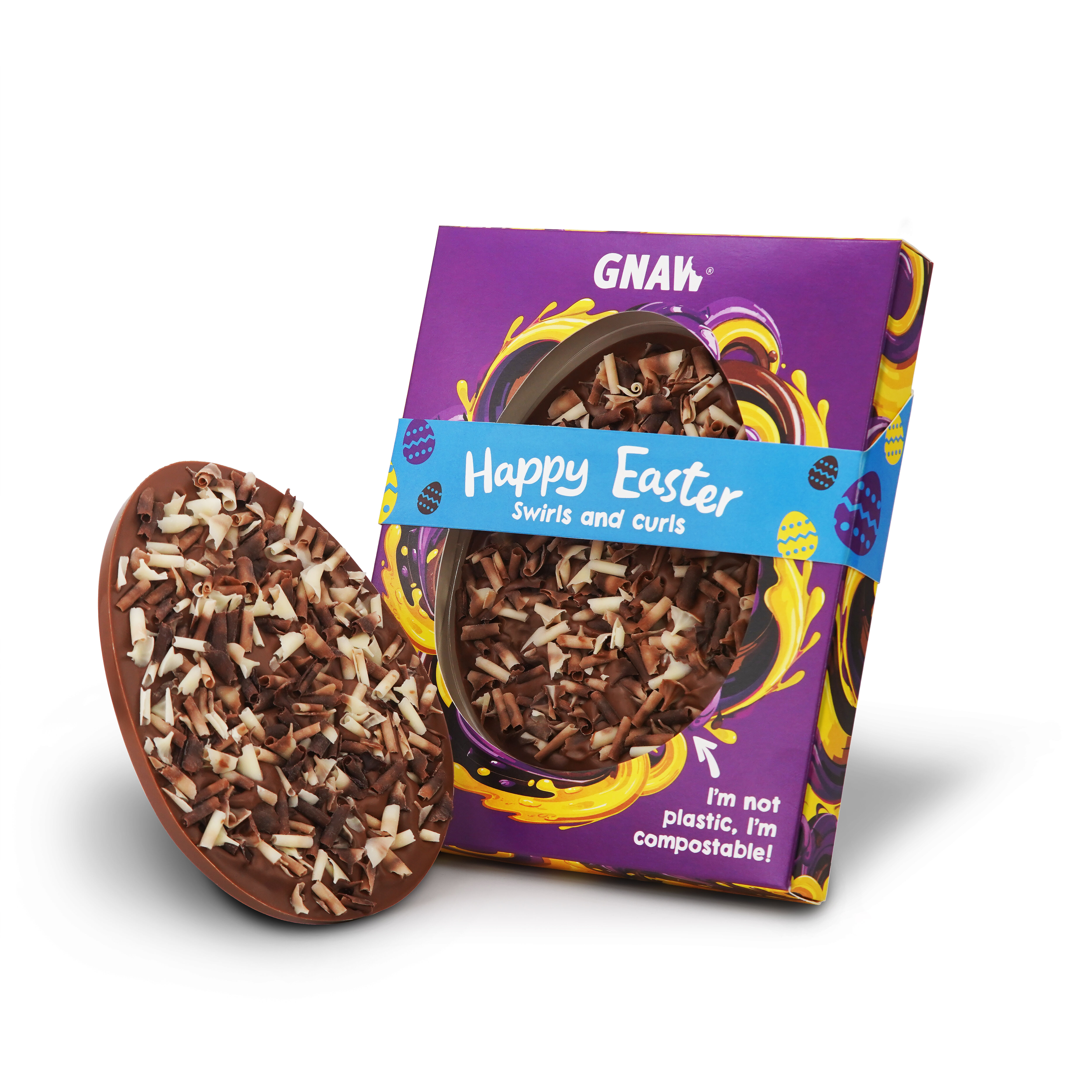 Happy Easter Egg - Swirls & Curls