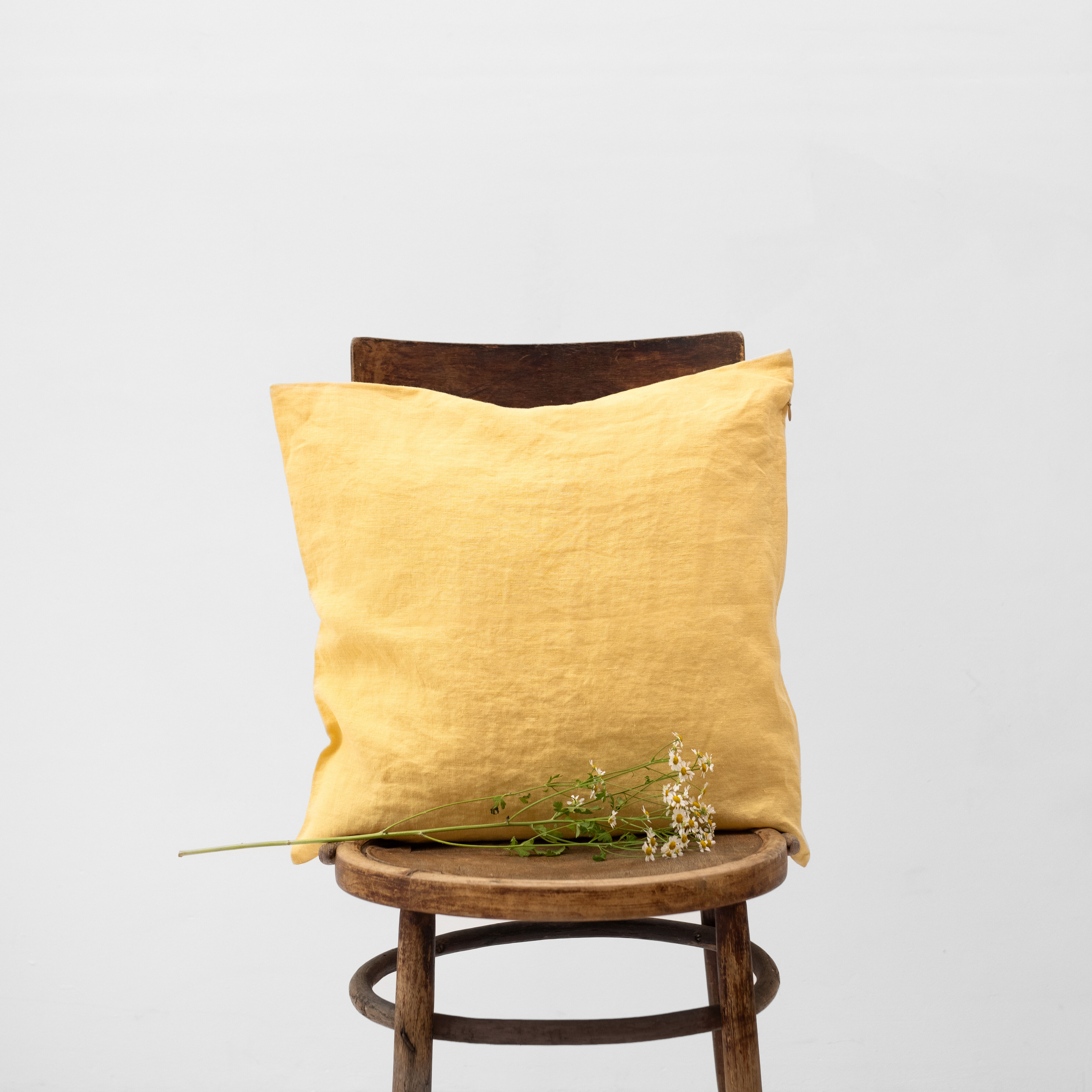 Butter Linen Cushion Cover