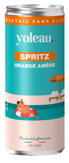 Canette 25cl - Spritz sans alcool 0,0% orange amère (x12)