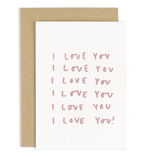 Repeatedly Love You Card