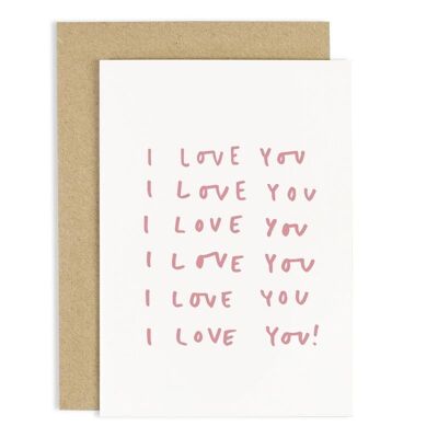 Repeatedly Love You Card