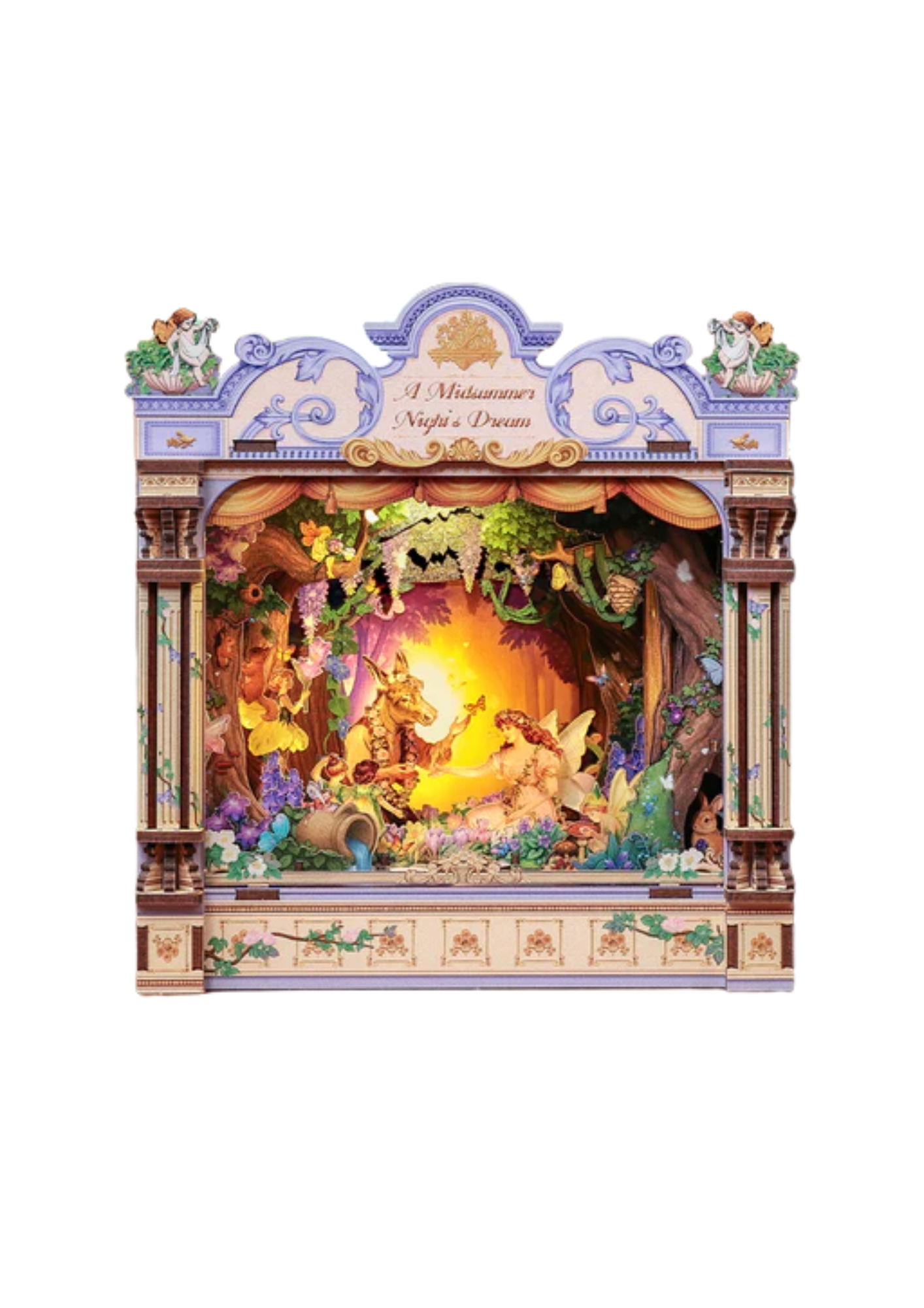 Cutebee, casa 3D para armar, Sueño de una noche de verano, TTKA201, 15.5×12.4×16.1cm