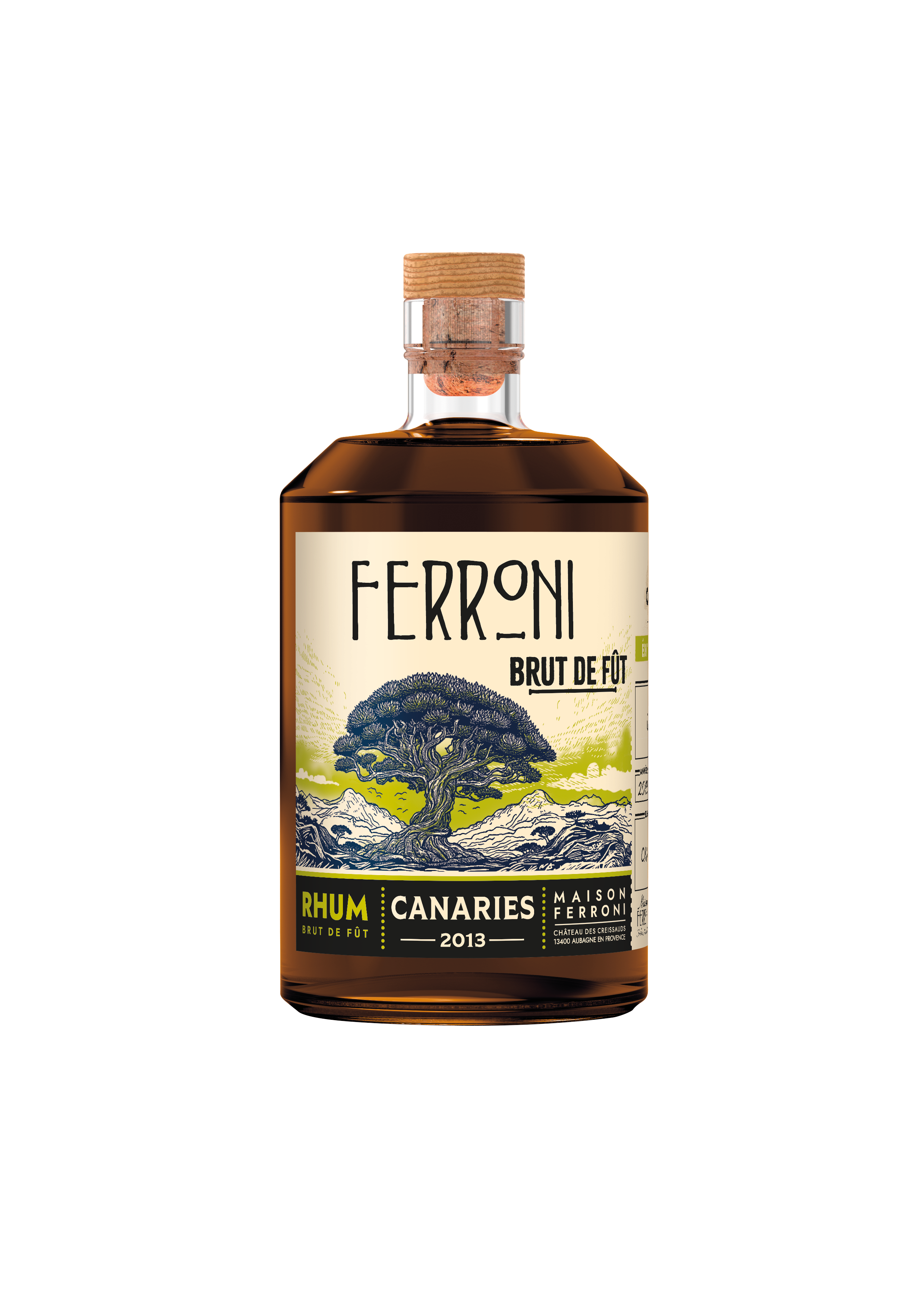 Rum Ferroni Brut de Fût, Canaries La Palma 2013 - Wine merchant