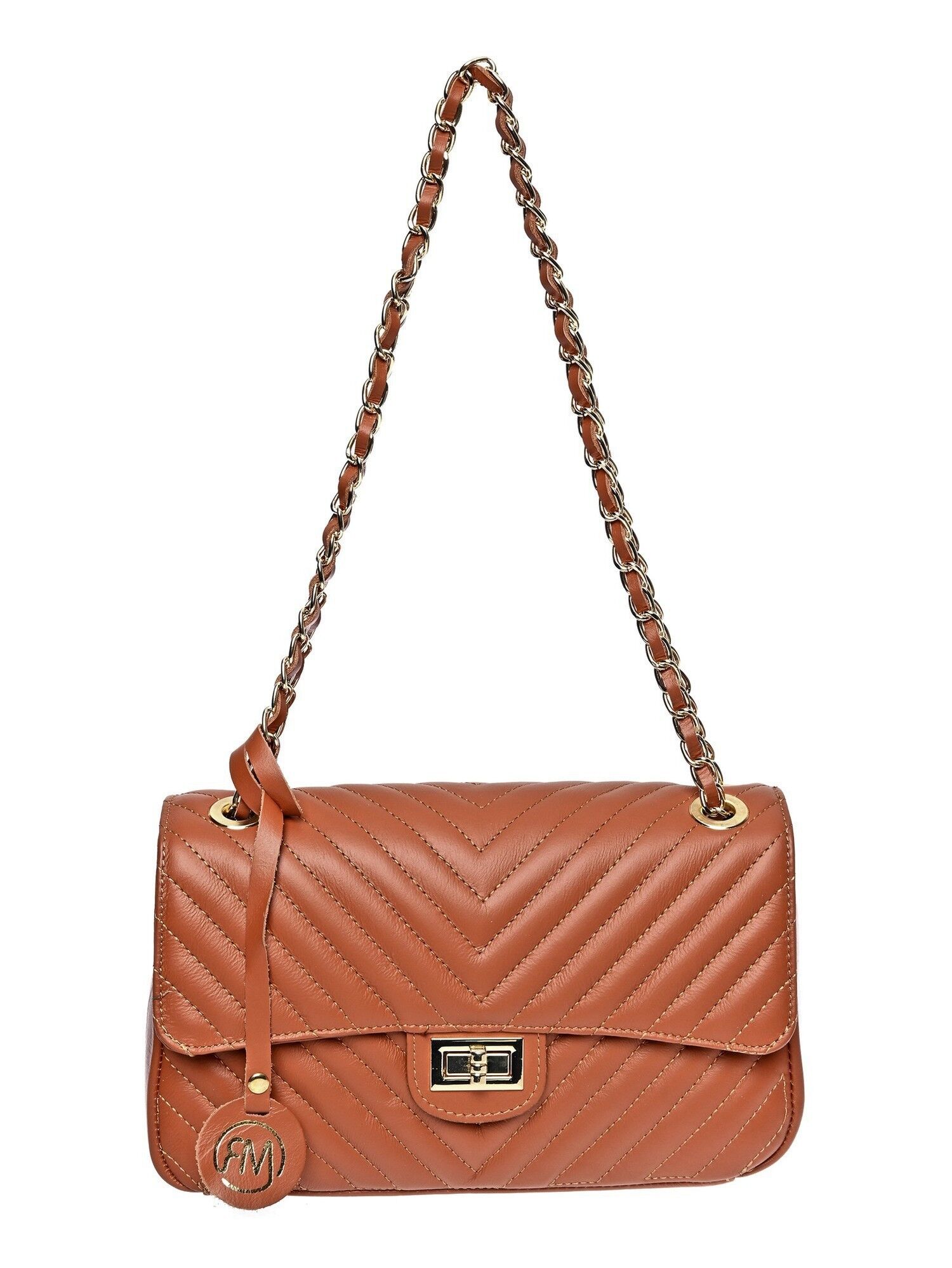 SS26 RM 2213_Borsa a tracolla color cognac