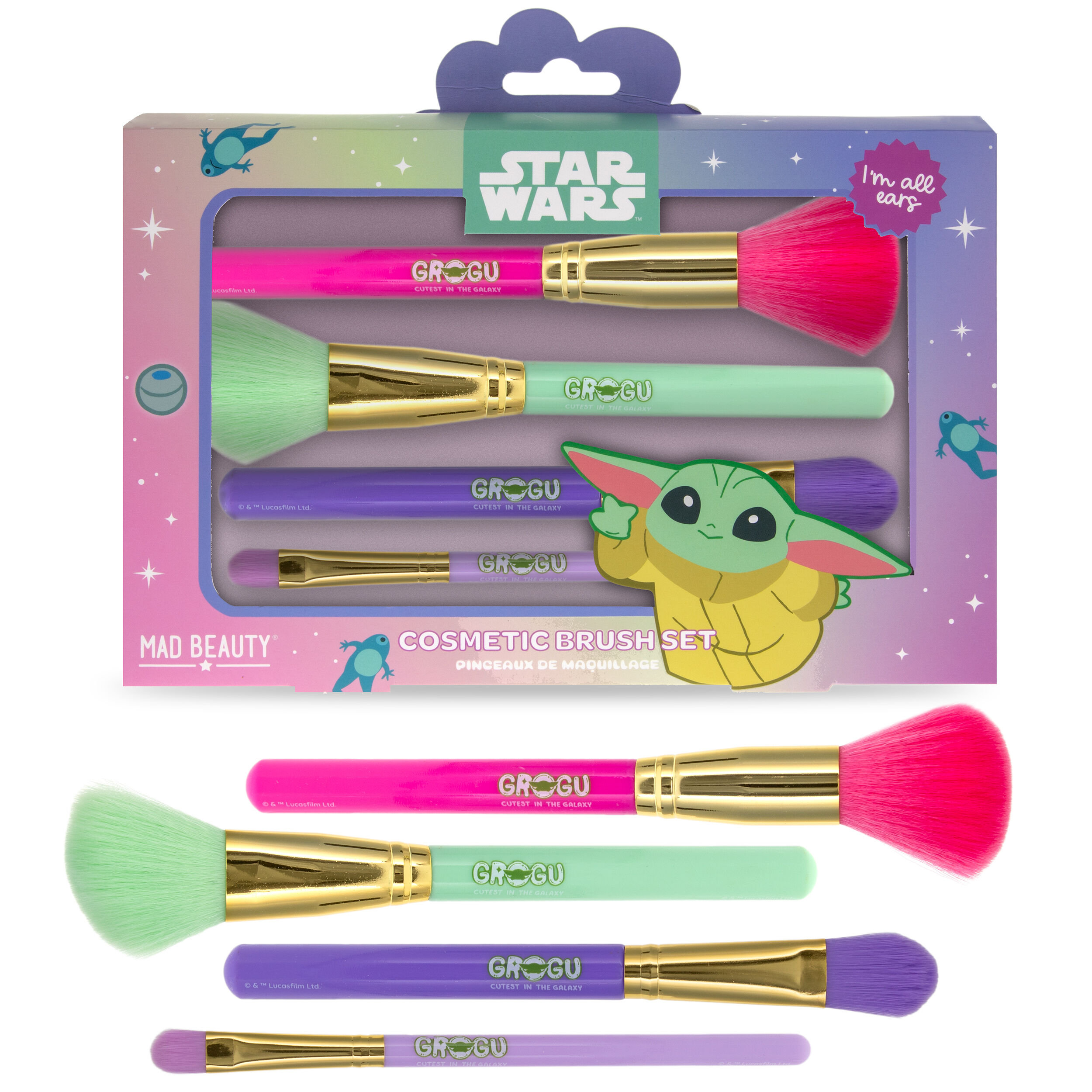 Grogu Galaxy Cosmetic Brush Set