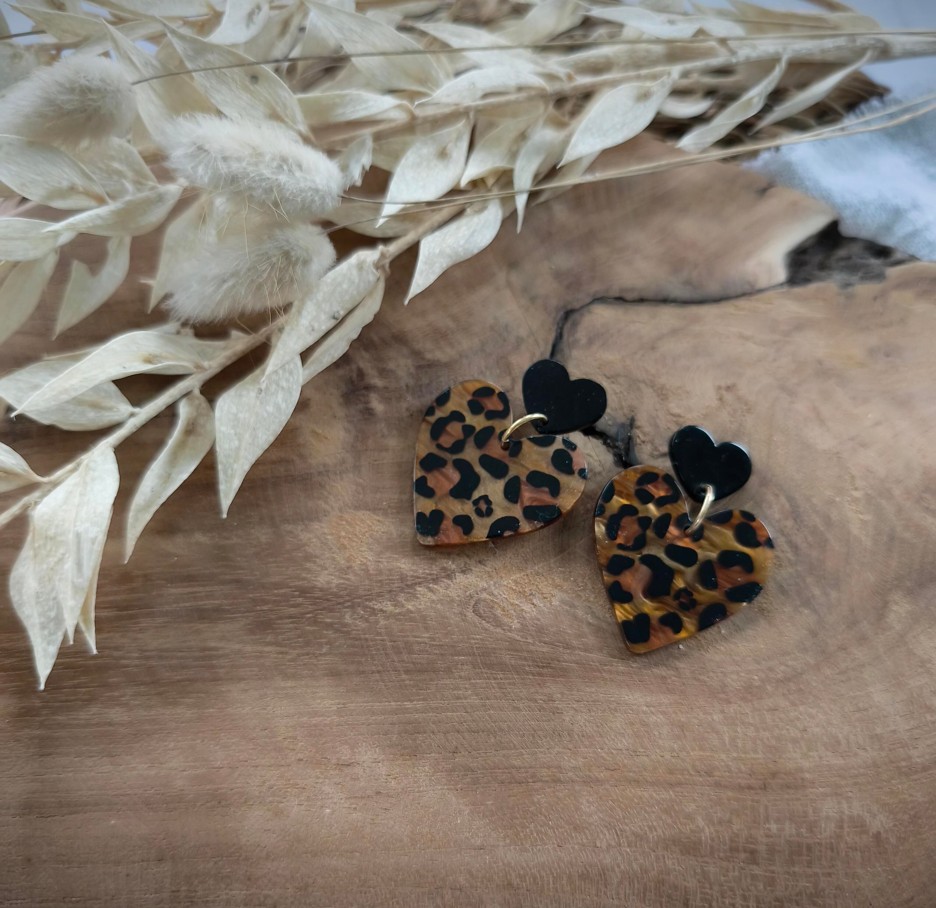 Boucles d'oreilles acrylique Graou