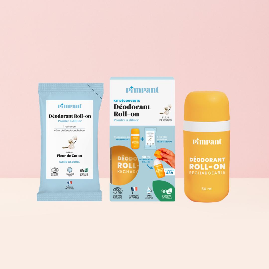 Kit di prova per deodorante roll-on al fiore di cotone