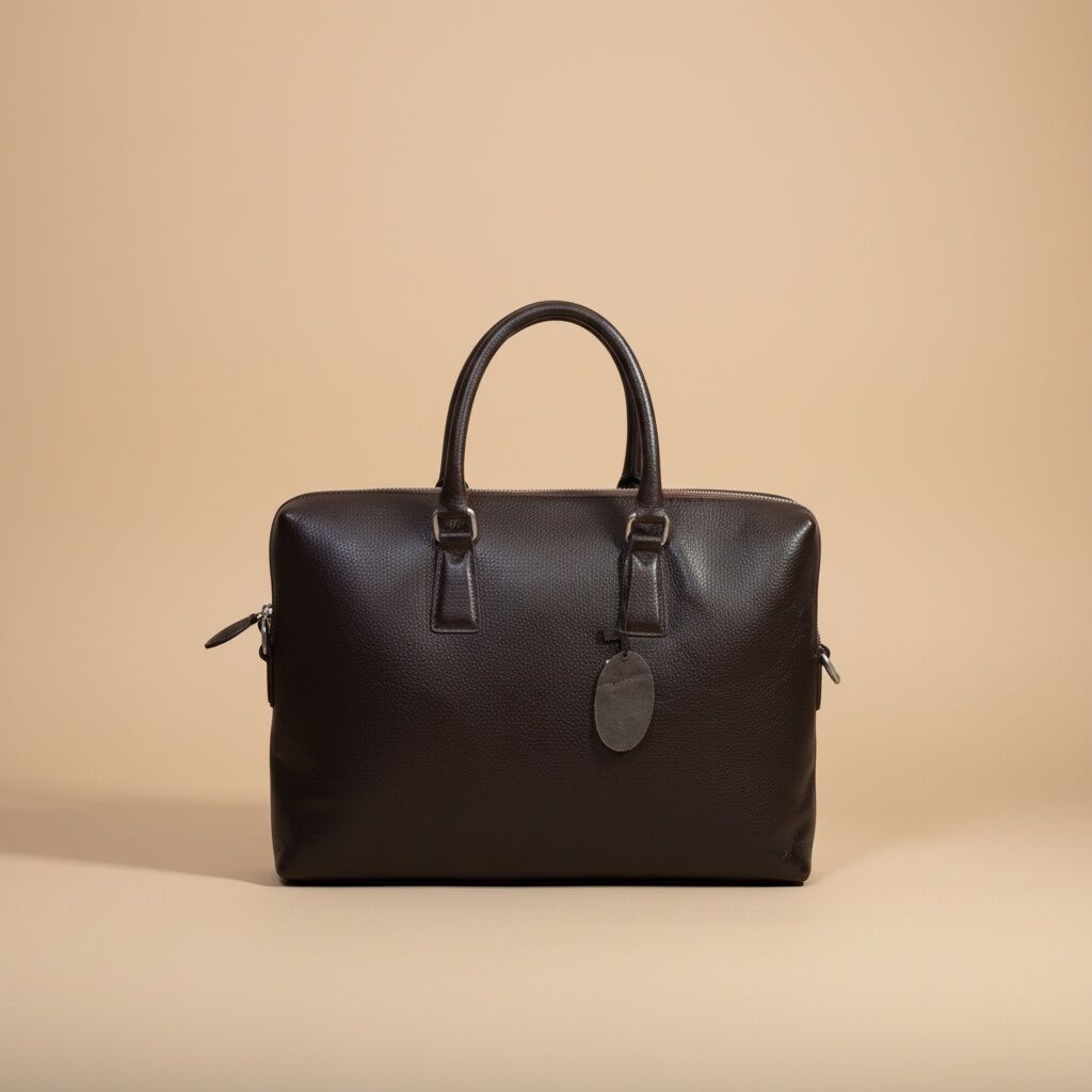 Olivier Majesté Genuine Leather Briefcase | Brown Black Blue | Minimalist Professional Bag