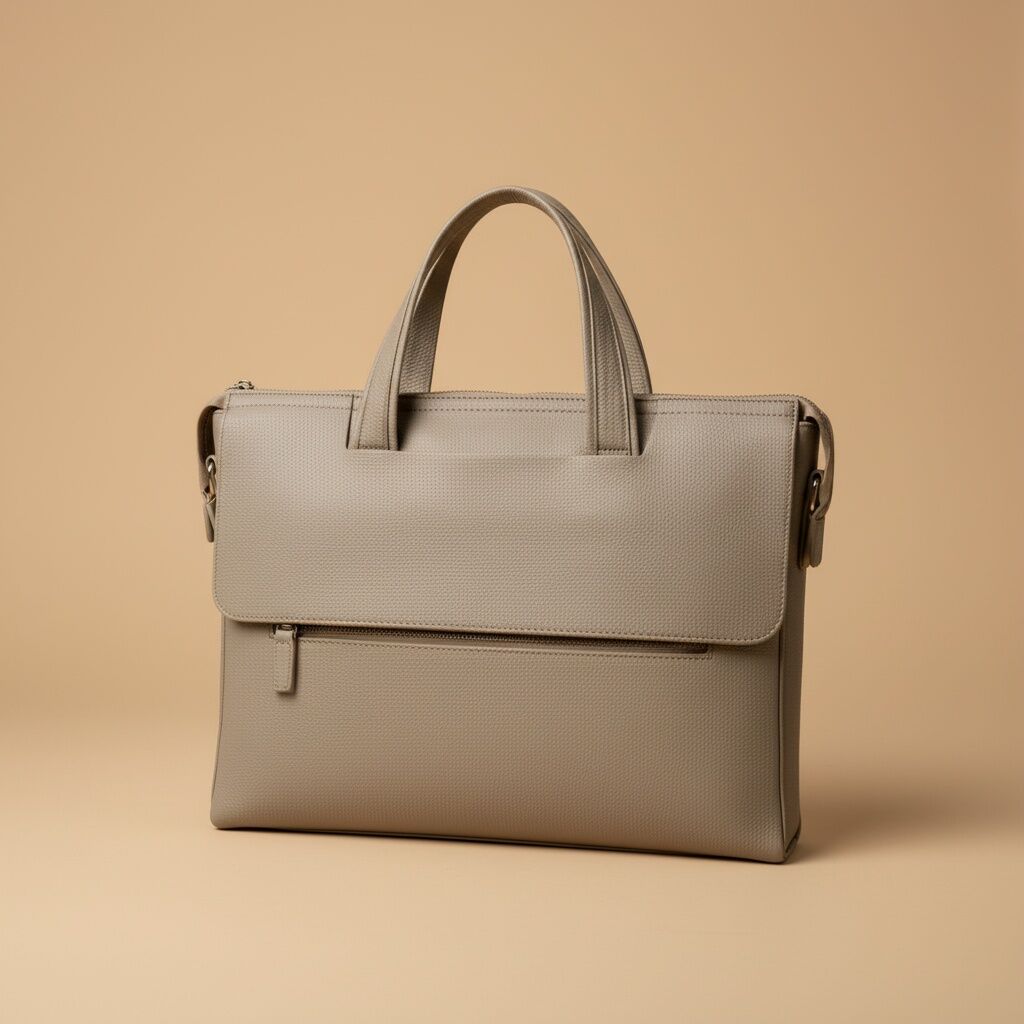 Cèdre Noble Grained Leather Briefcase | 6 Colors | Structured Professional & School Bag