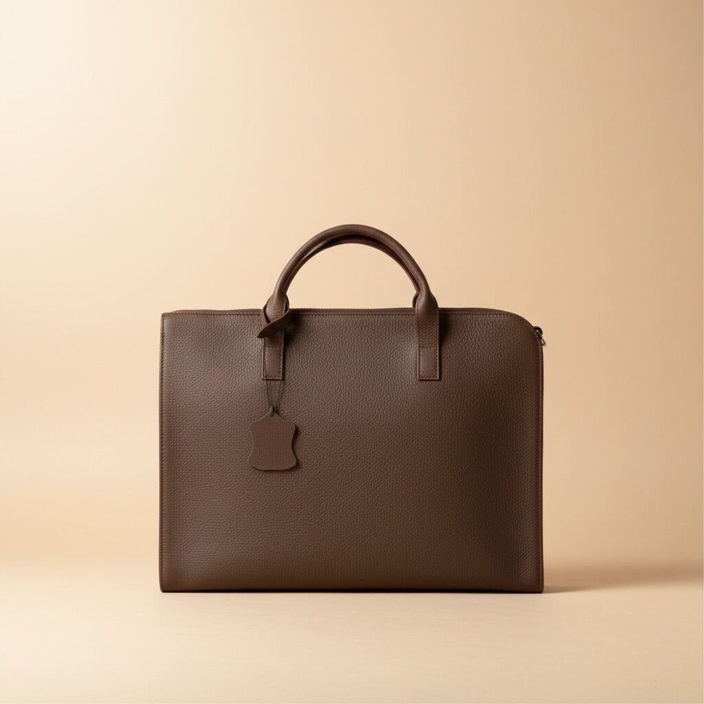 Maletín para documentos de piel marroquí Cèdre Signature | Maletín para portátil de 14" | Beige Negro Azul Marrón