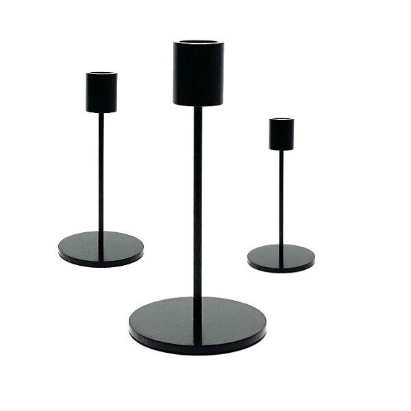 Schwarze Kerzenhalter für 2-3-4 Perlen (Eleganceholder)