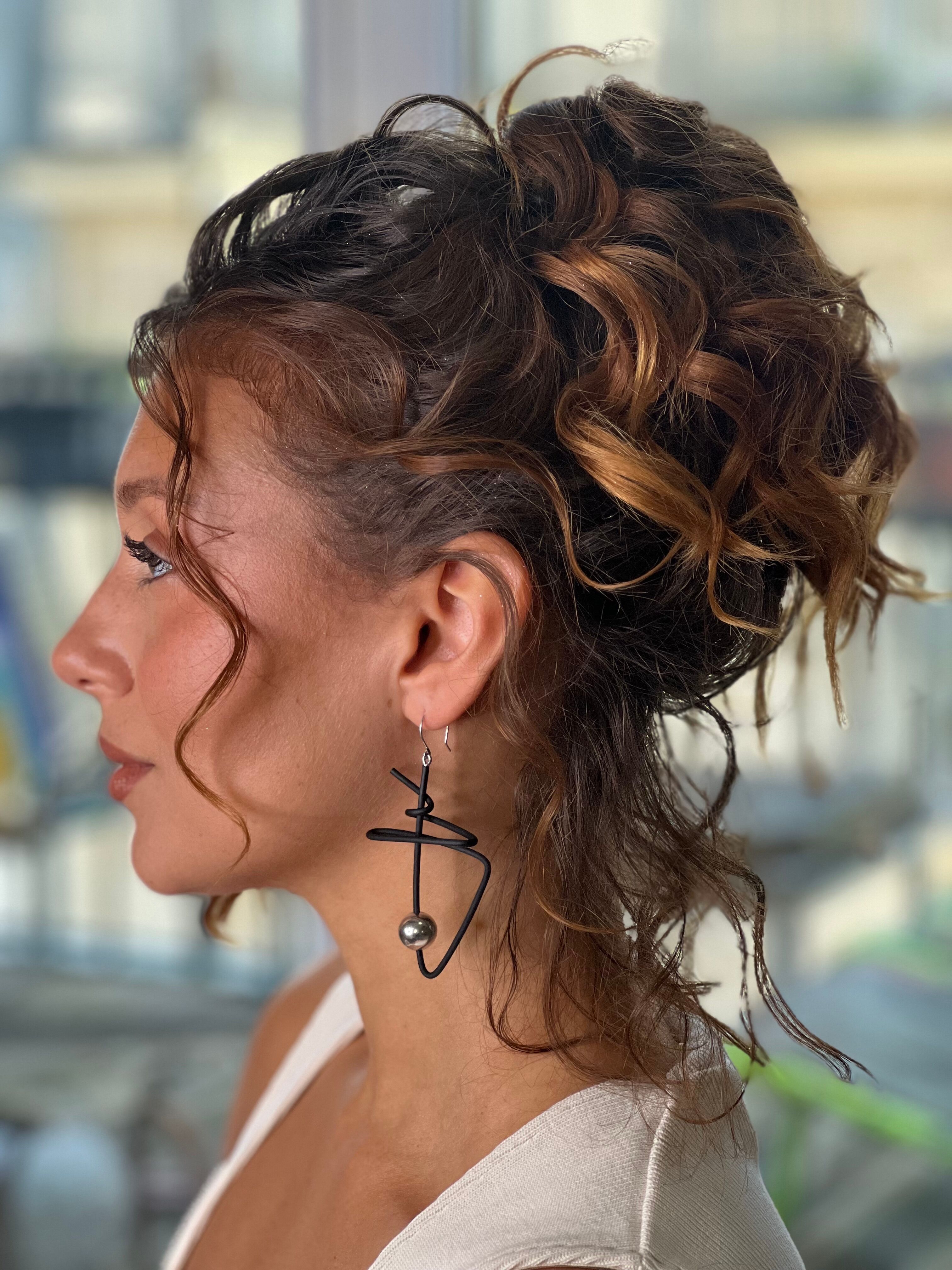 Boucles d'oreille Métal Vincente