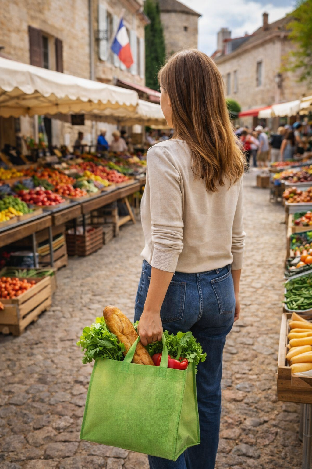 Mittelgroße, schlichte Baumwolltasche, 2 Farben