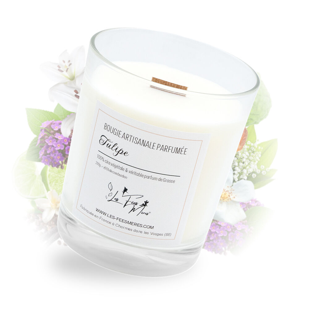 Bougie parfumée tulipe