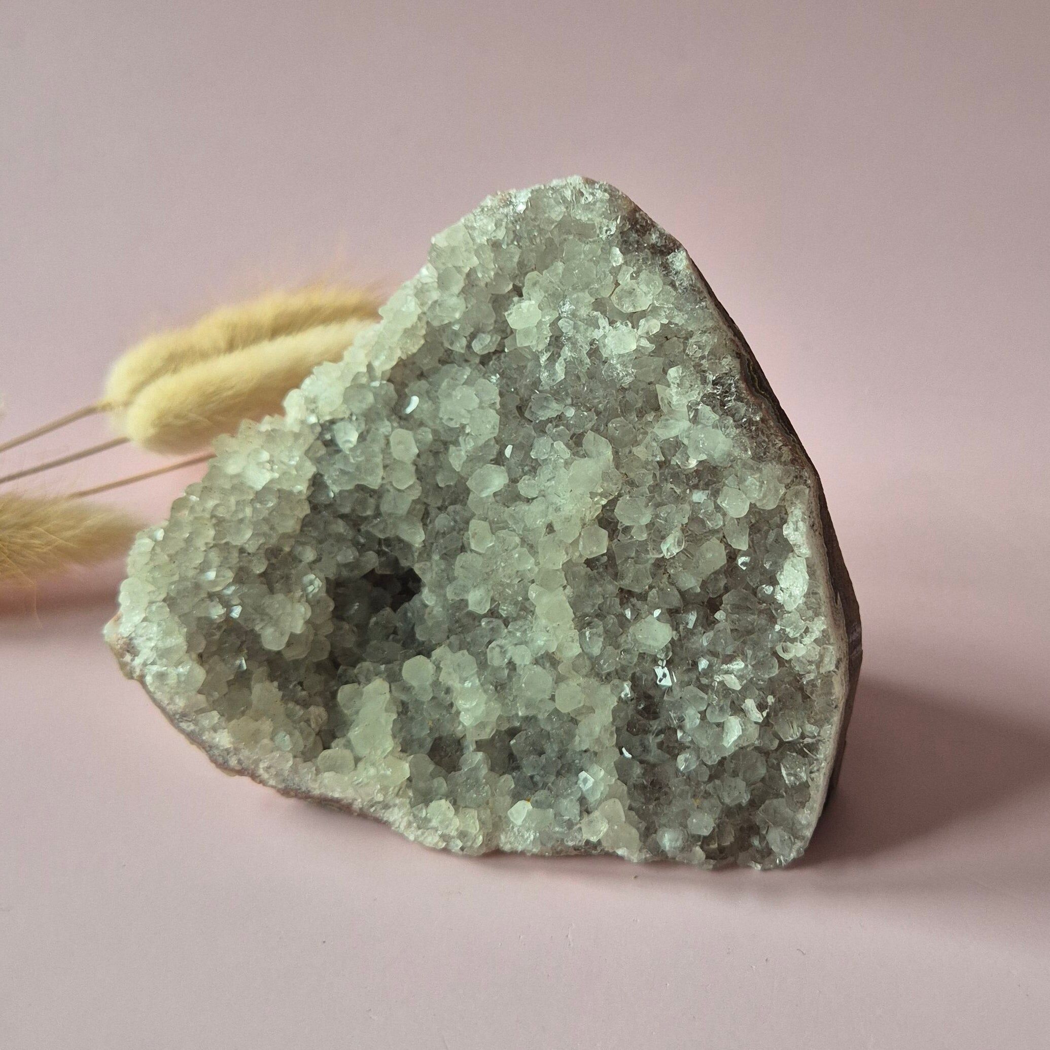 Graue Amethyst-Geode von 533 Gramm – Spiritueller Blickfang mit kraftvoller Energie (Kathedrale)