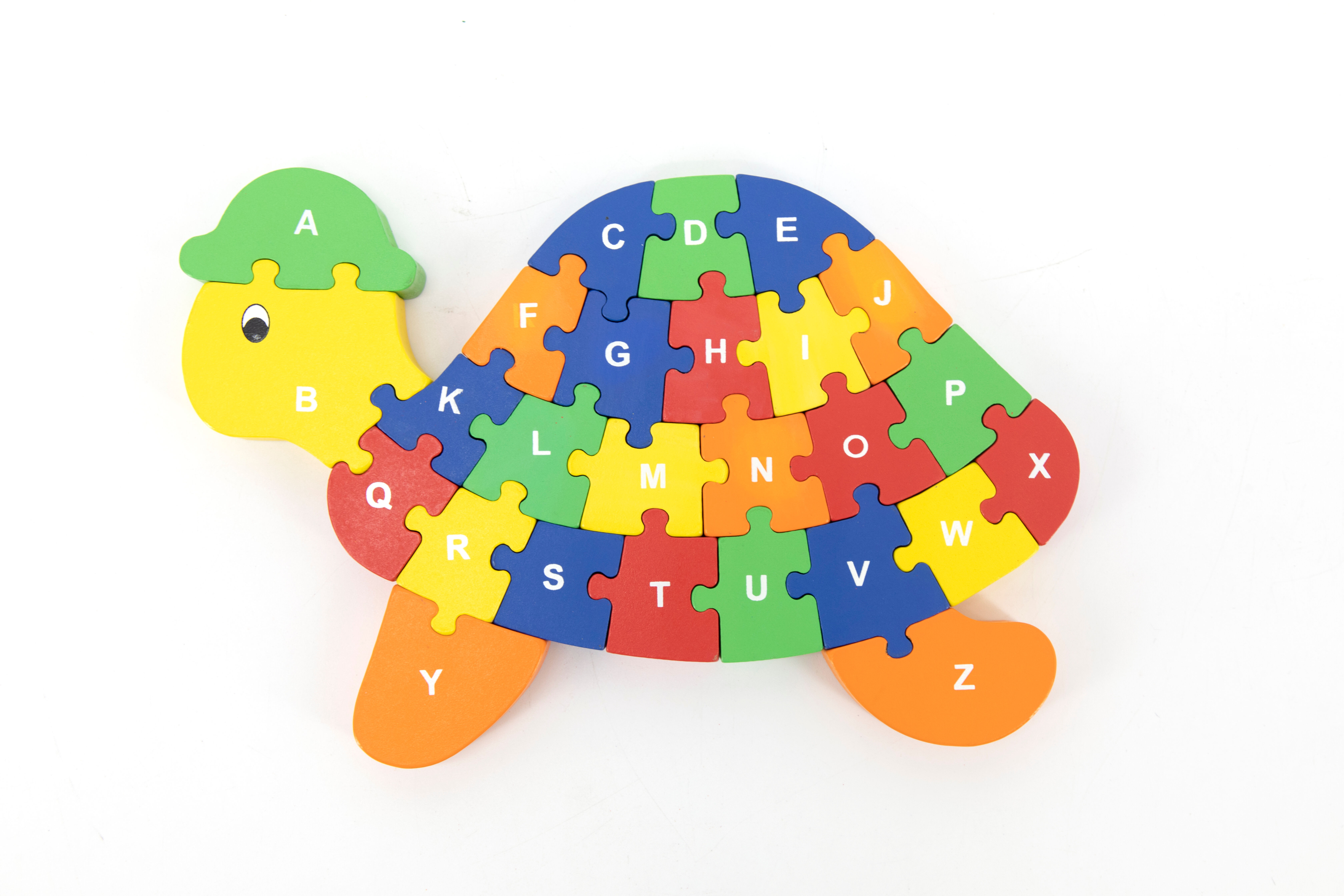 Tortue puzzle chiffres et lettres FSC