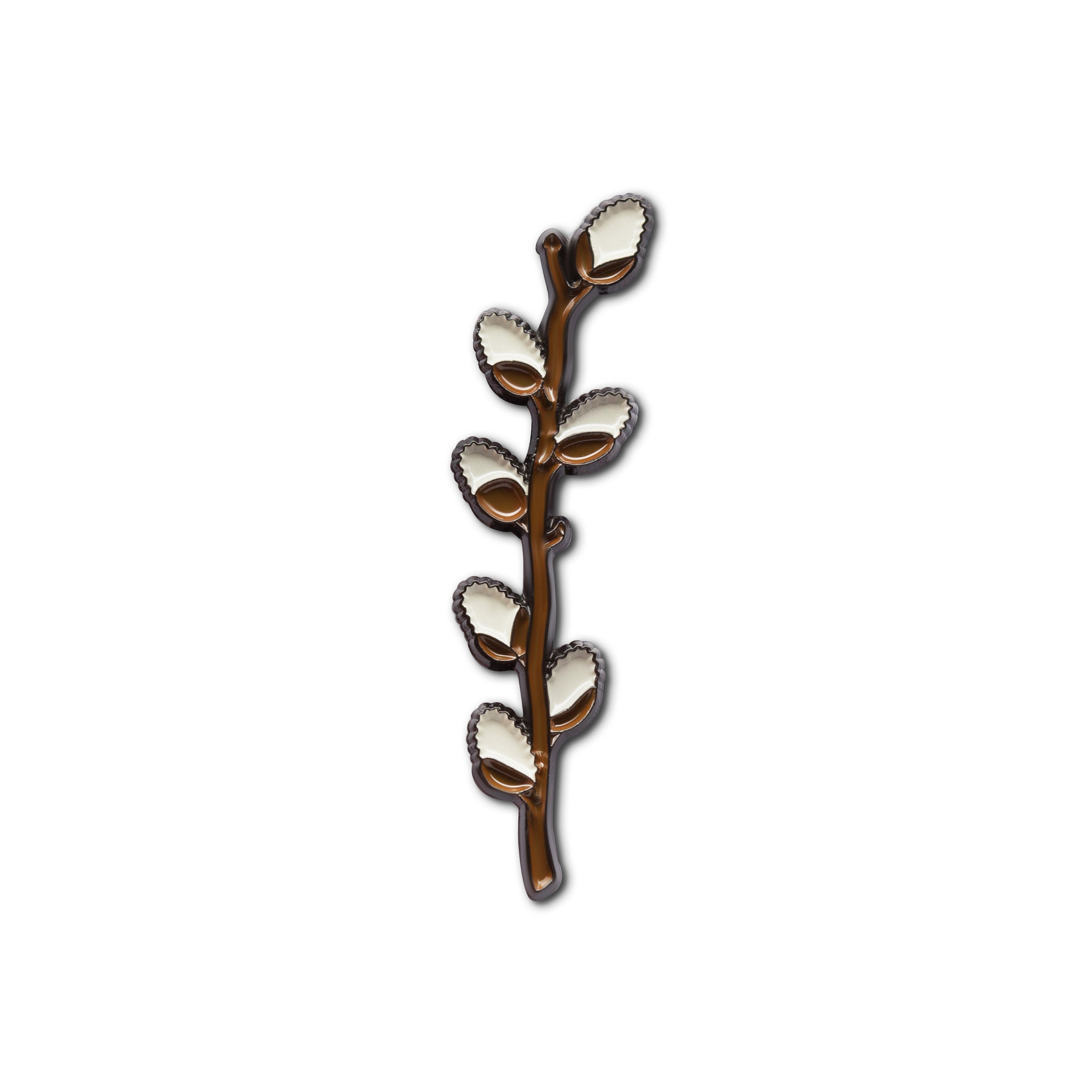Emaille-Anstecknadel „Willow-Kätzchen“