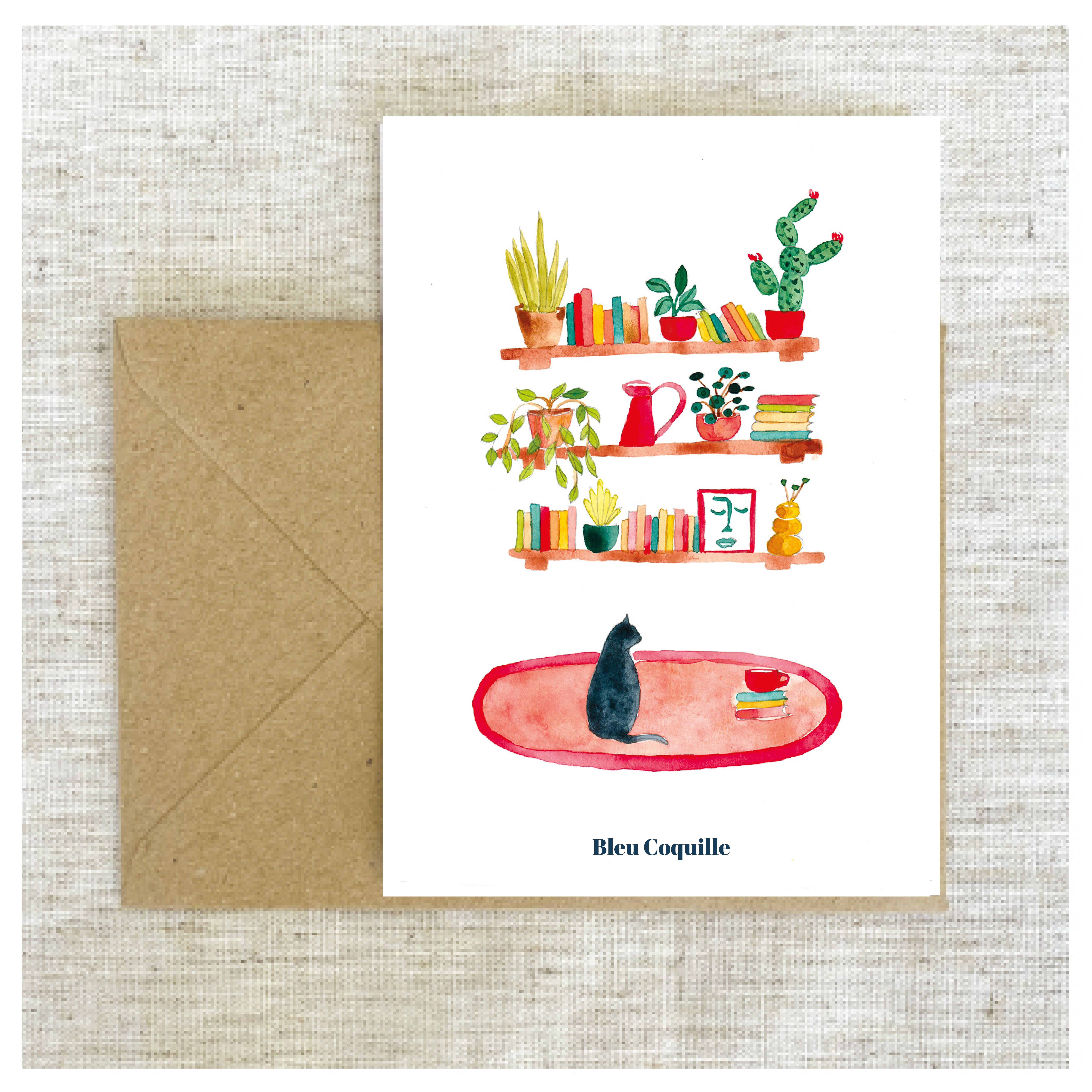 Stationery Postcard A6 - Cat 🐈‍⬛
