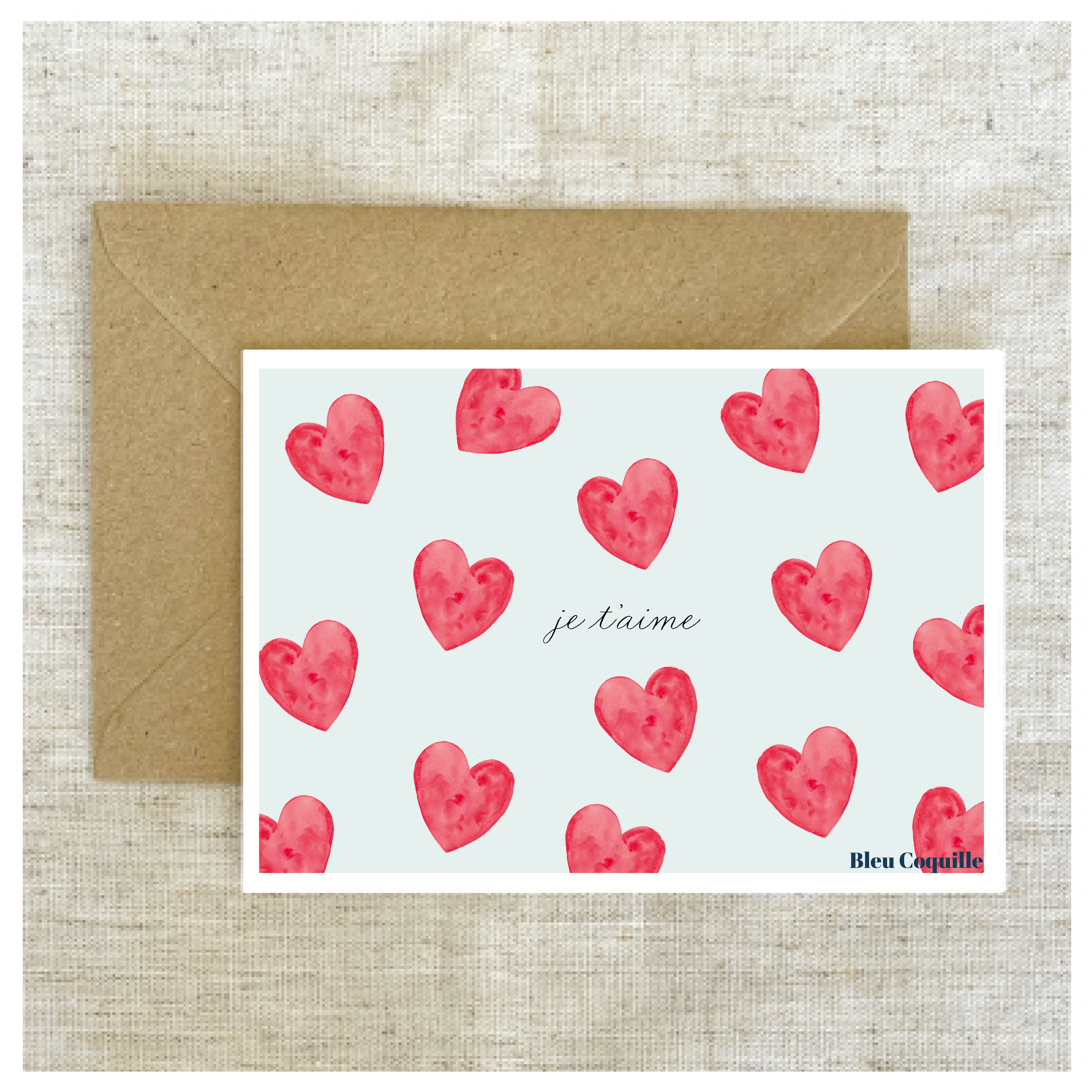 Stationery Postcard A6 - I love you ❤️