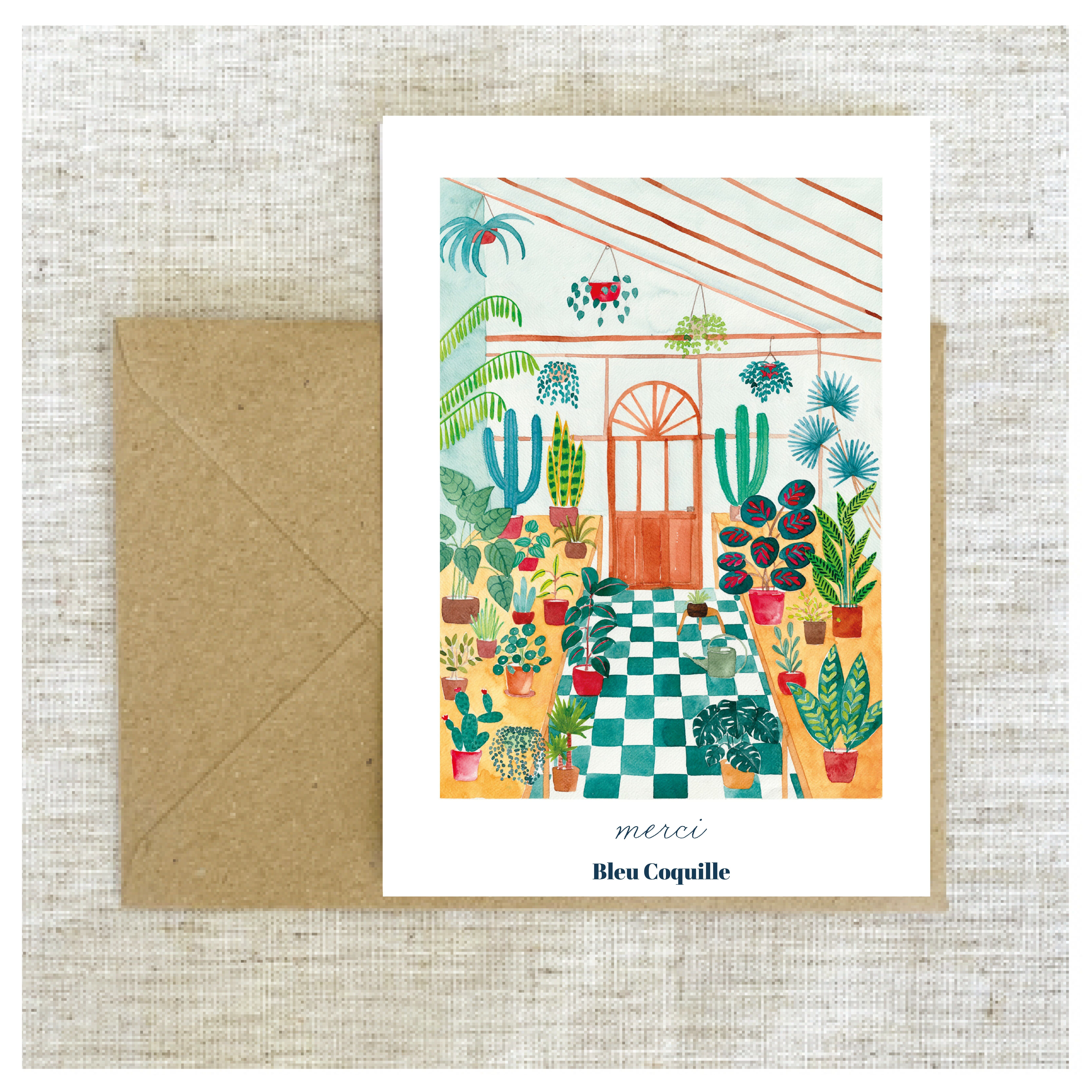 Stationery Postcard A6 - Winter Garden 🌿