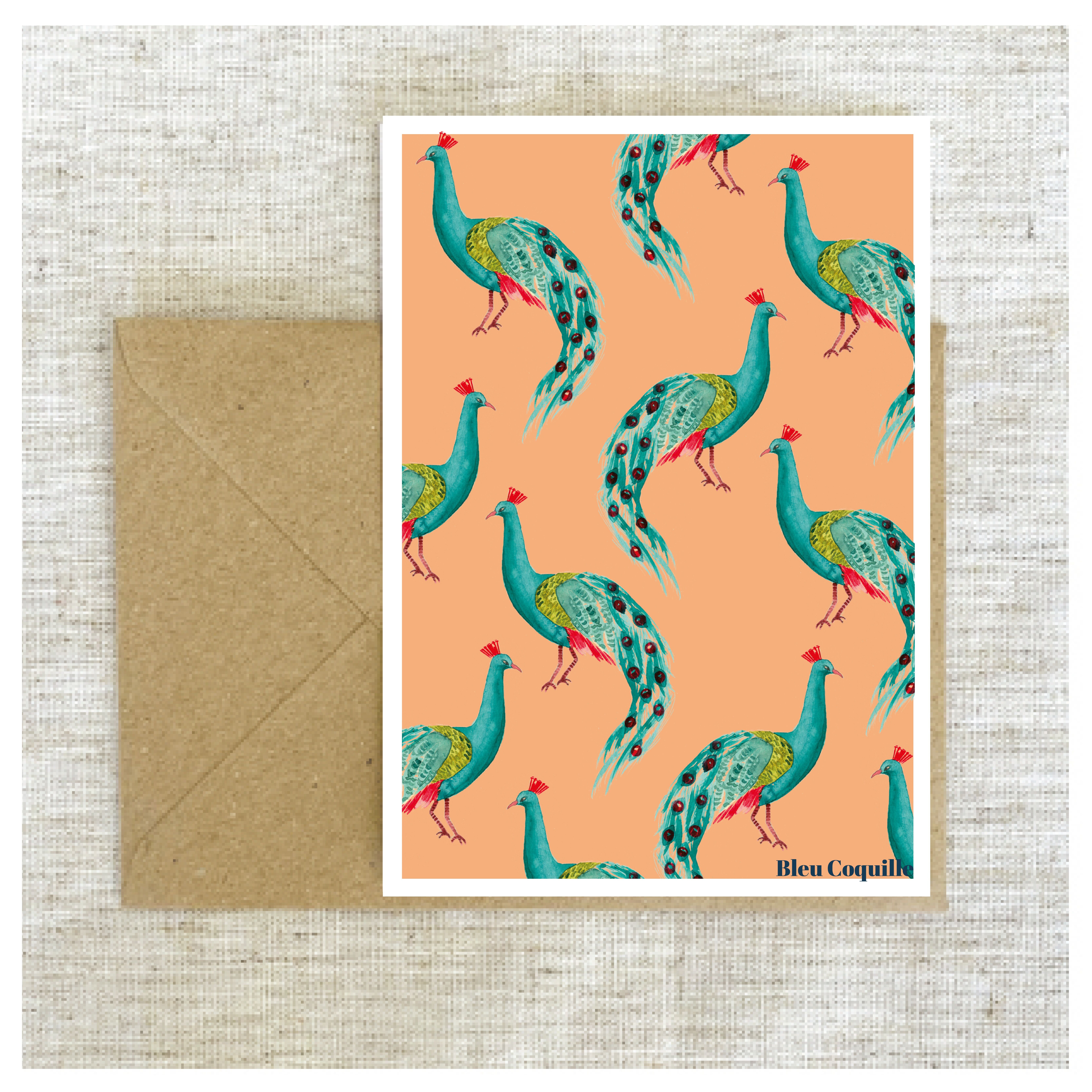 Stationery Postcard A6 - Peacocks 🦚
