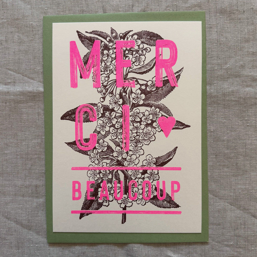 Maxi card / A5 / Merci Beaucoup / Gmund paper