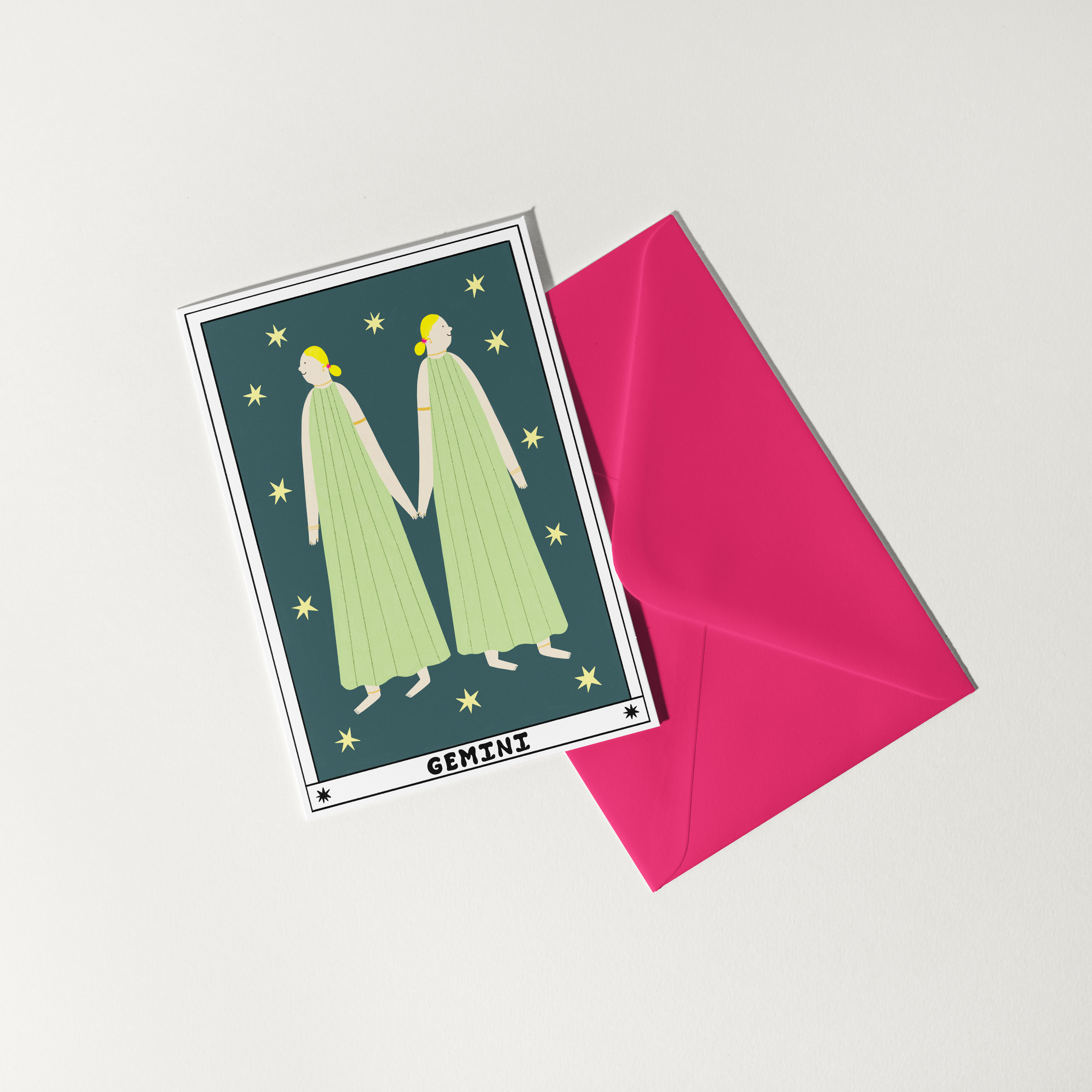 Tarot-Geburtstagskarte für Zwillinge | Horoskop | Sternzeichen-Geburtstag