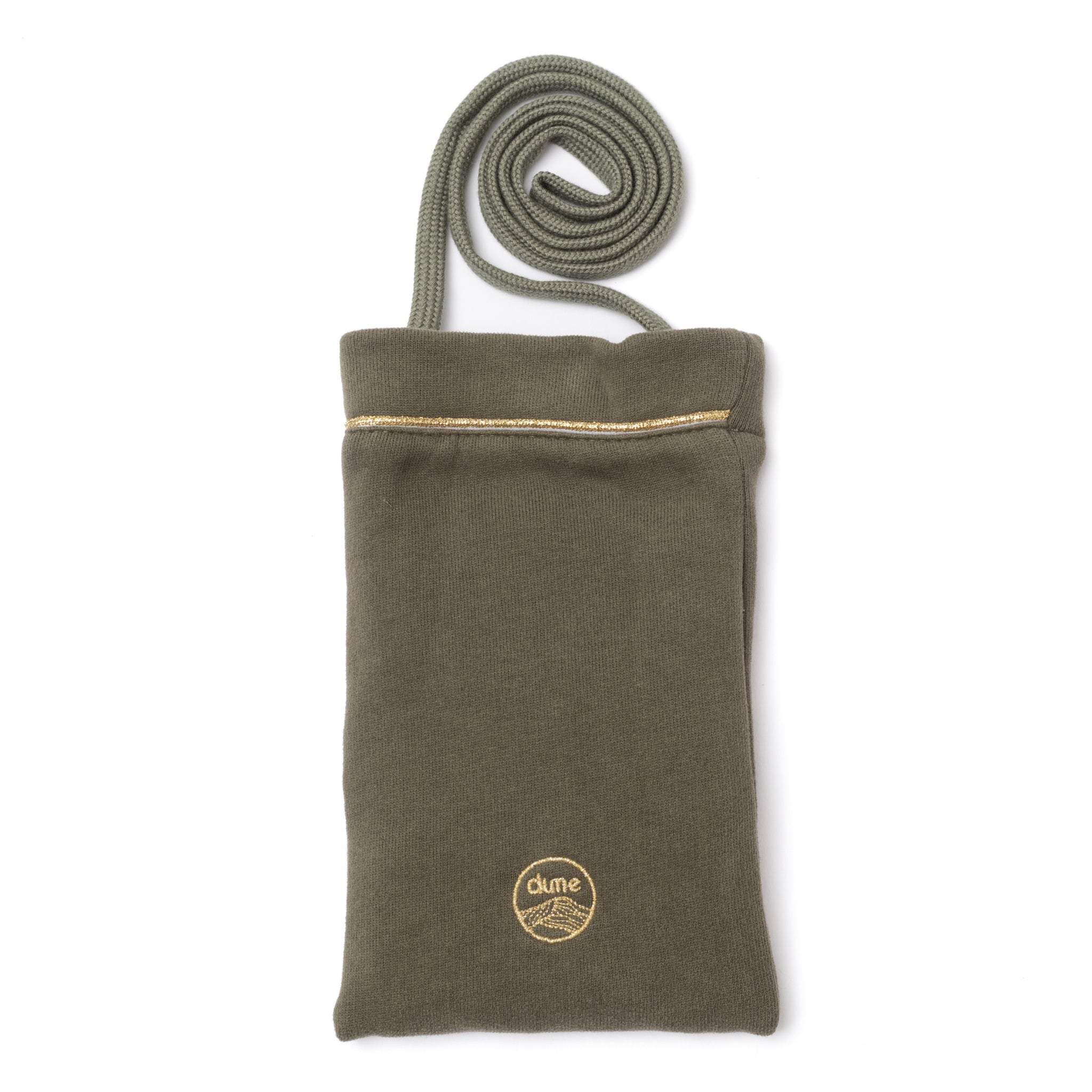 Pochette Bandoulière Molleton Bio - Kaki