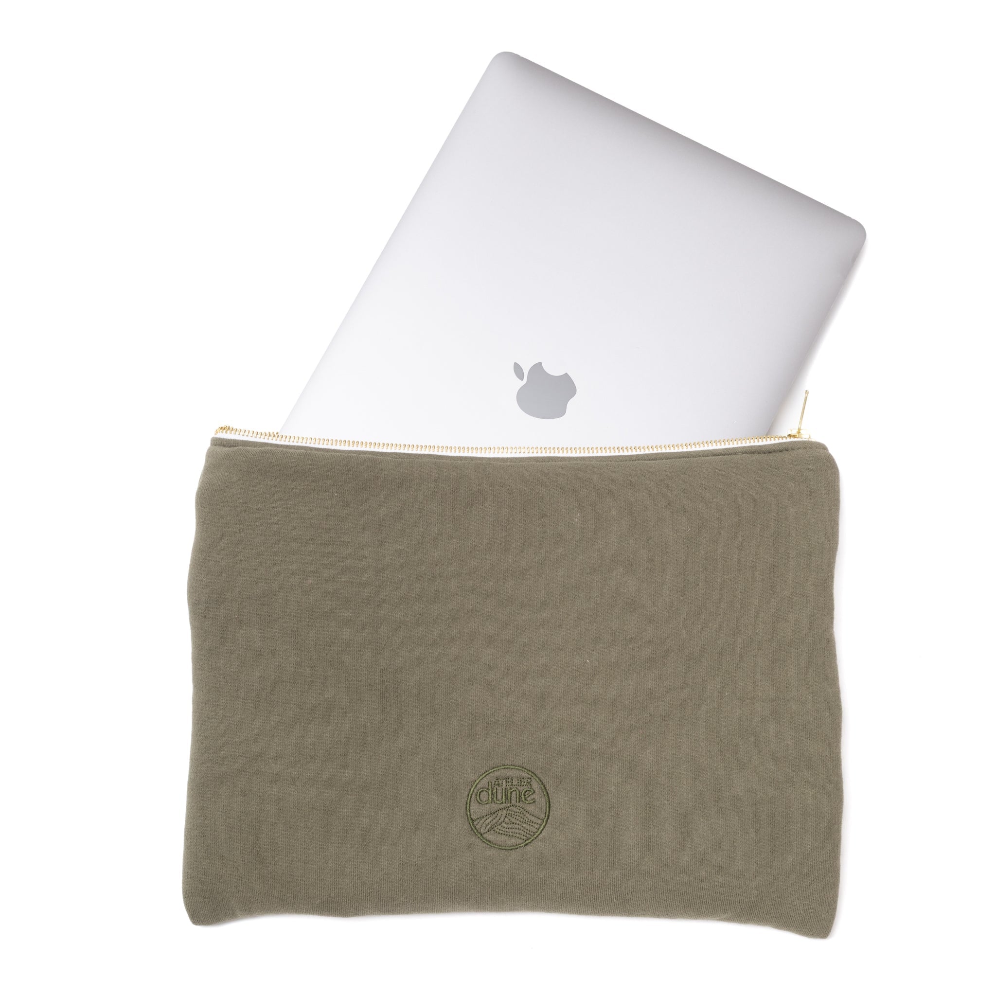 Housse PC 13 pouces en Molleton Bio - Kaki