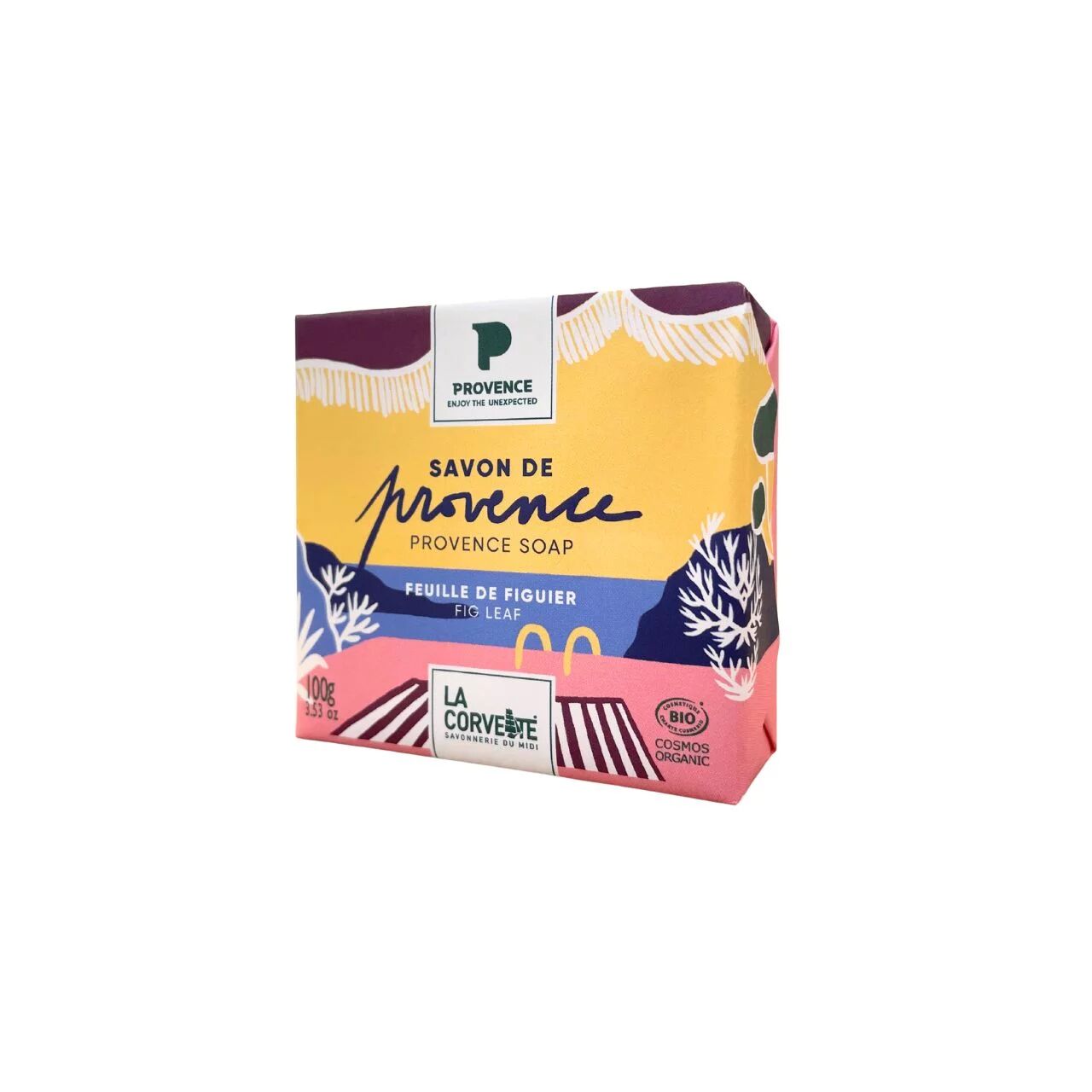 Savon certifié BIO Provence – FEUILLE DE FIGUIER – 100g – COSMOS ORGANIC