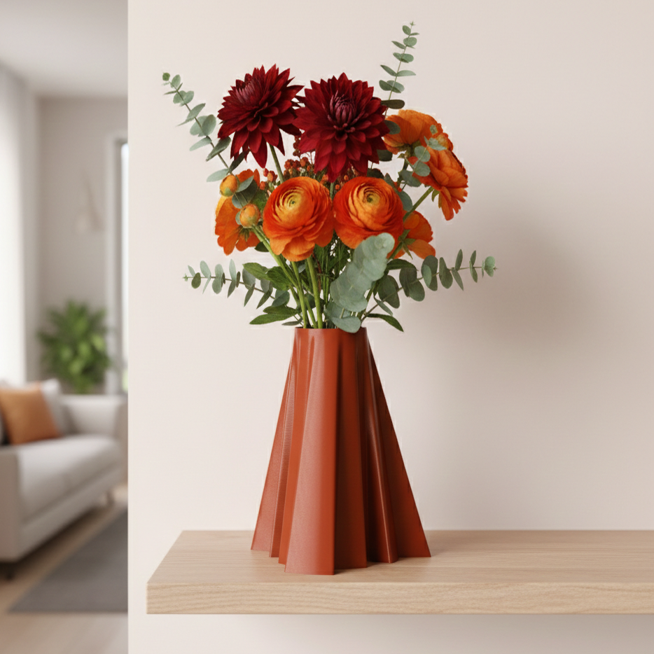 "Aero" Vase - 100% Plant-Based - Indoor Decoration - 18 cm