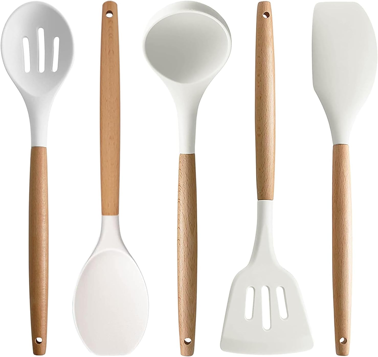 Silicone Kitchen Utensil Set – Cooking Tools – Non-Stick & Heat Resistant – 5 Pcs