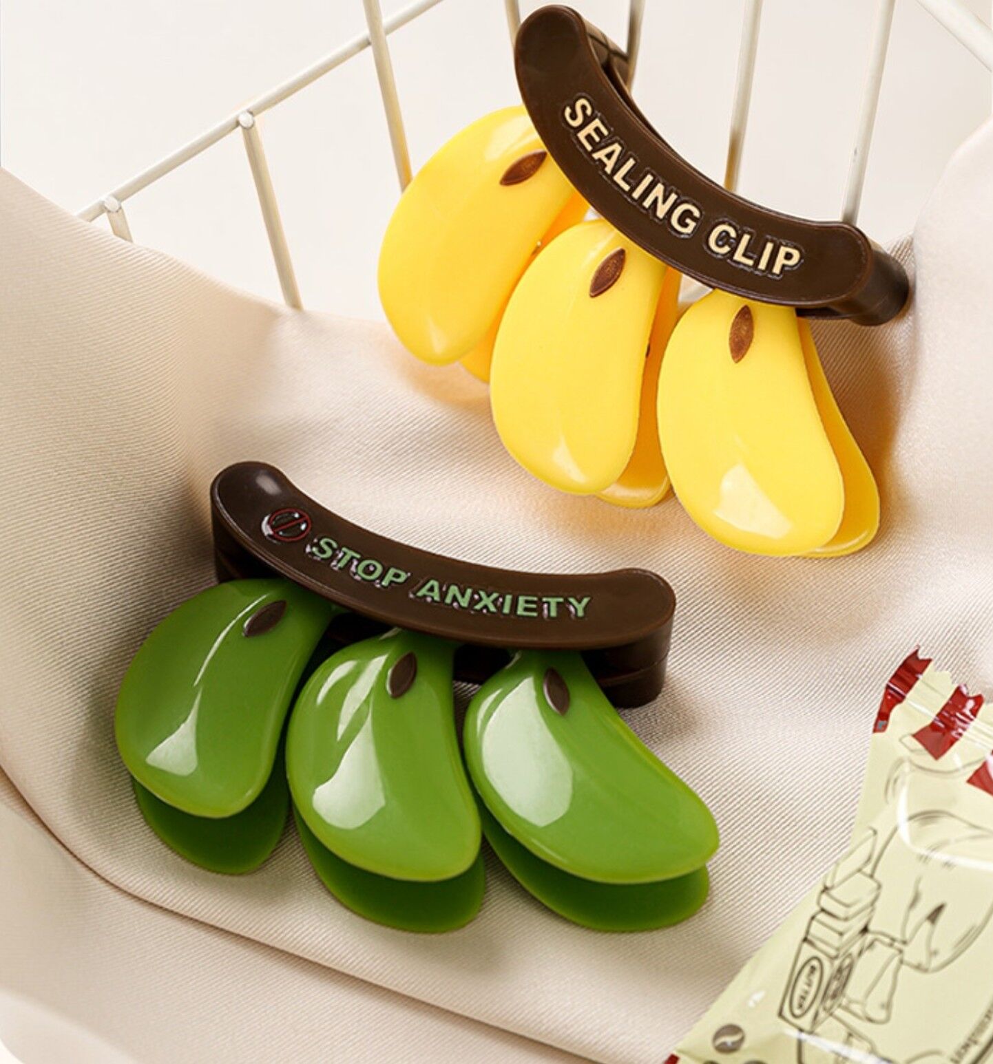 Niedlicher Bananen-Verschlussclip – Magnetischer Snackbeutelclip