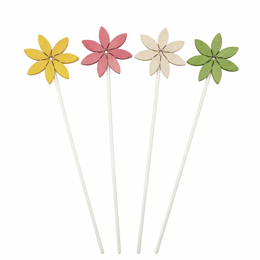 Bastoncini diffusori di profumo in legno colorati - Fiore di edera - 24 cm
