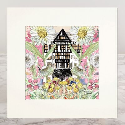 Mounted Print Liberty In Full Bloom